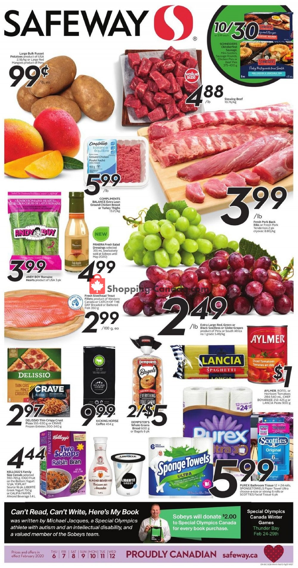 Safeway flyer from Thursday February 6, 2020 to Wednesday February 12, 2020 - page 1