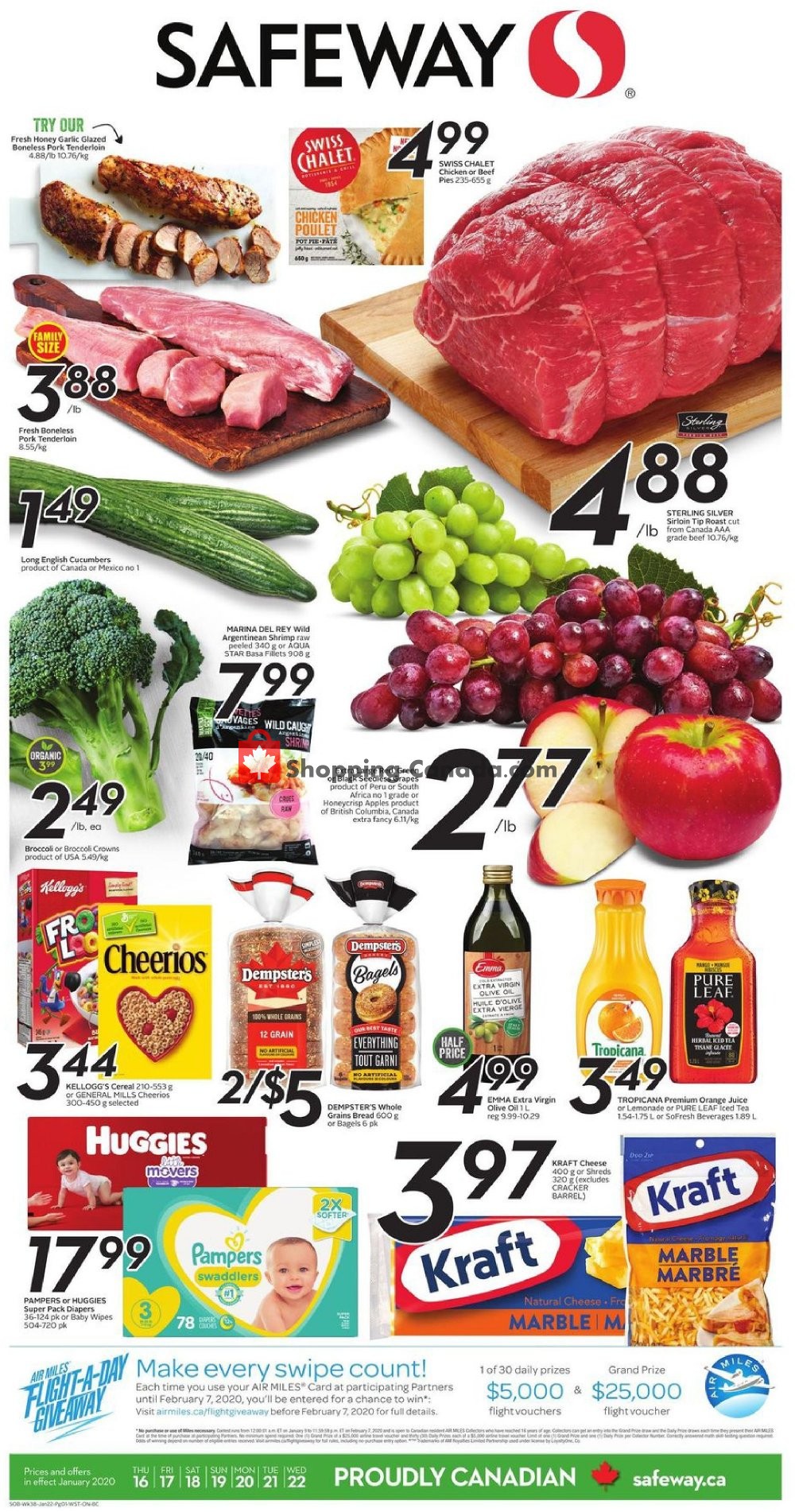 Safeway flyer from Thursday January 16, 2020 to Wednesday January 22, 2020 - page 1