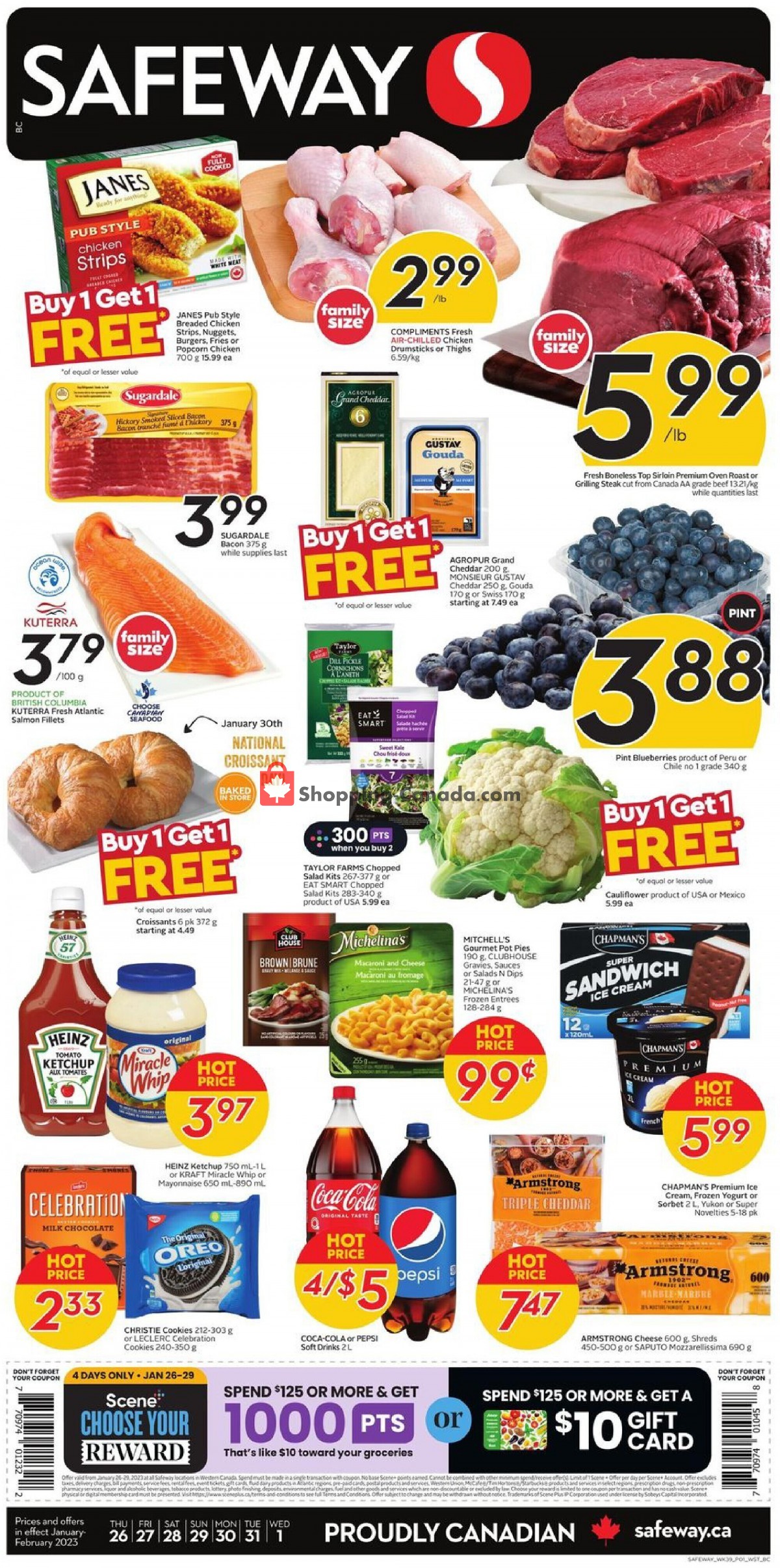 Safeway flyer from Thursday January 26, 2023 to Wednesday February 1, 2023 - page 1