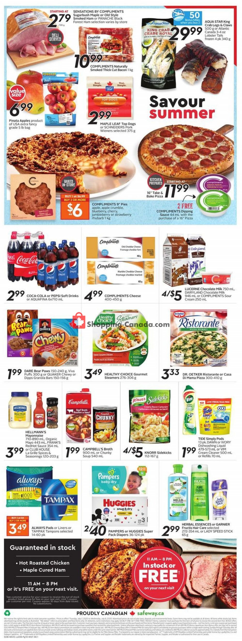 Safeway flyer from Thursday July 2, 2020 to Wednesday July 8, 2020 - page 16