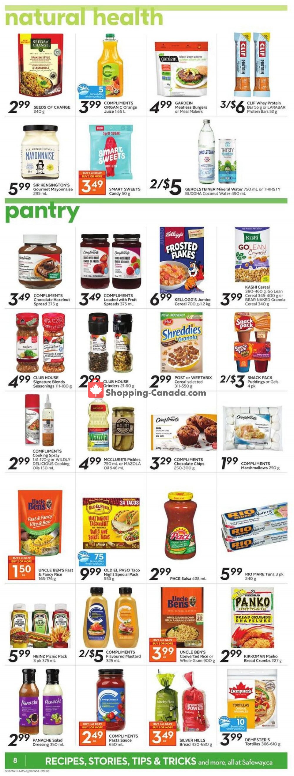 Safeway flyer from Thursday July 9, 2020 to Wednesday July 15, 2020 - page 14