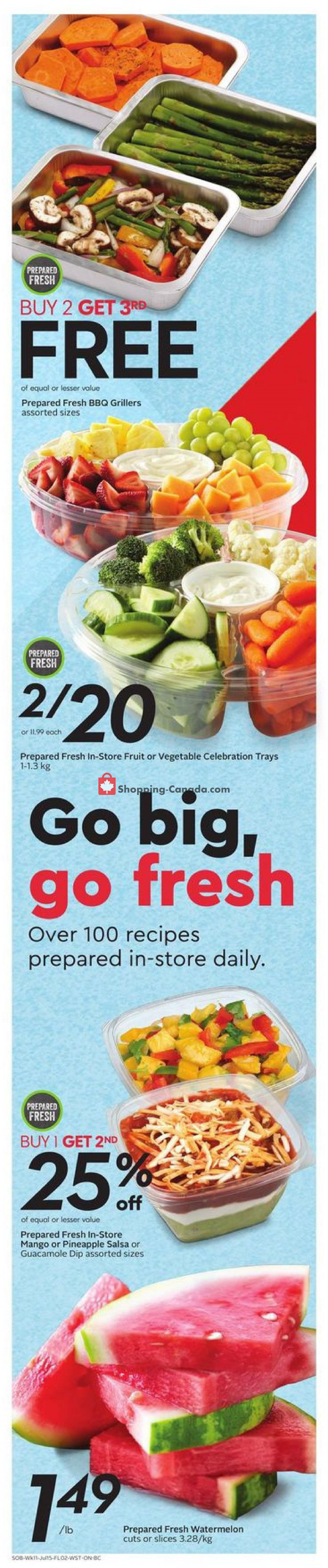 Safeway flyer from Thursday July 9, 2020 to Wednesday July 15, 2020 - page 3