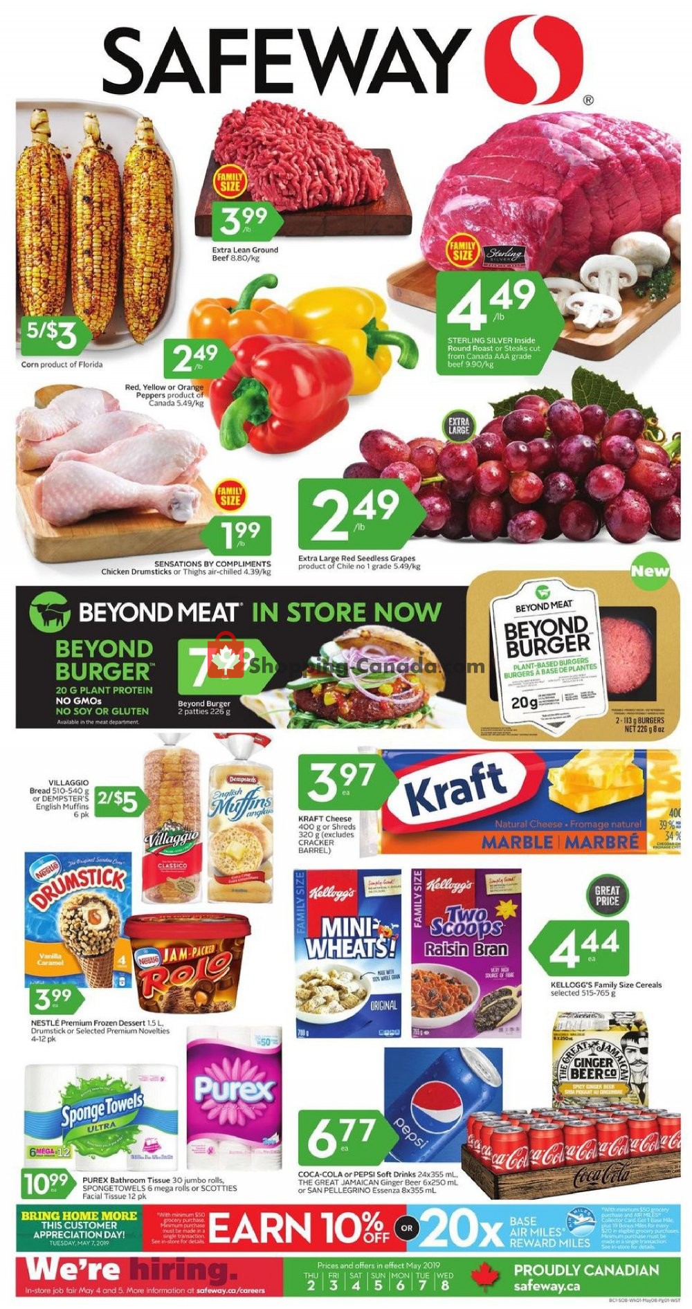 Safeway flyer from Thursday May 2, 2019 to Wednesday May 8, 2019 - page 1