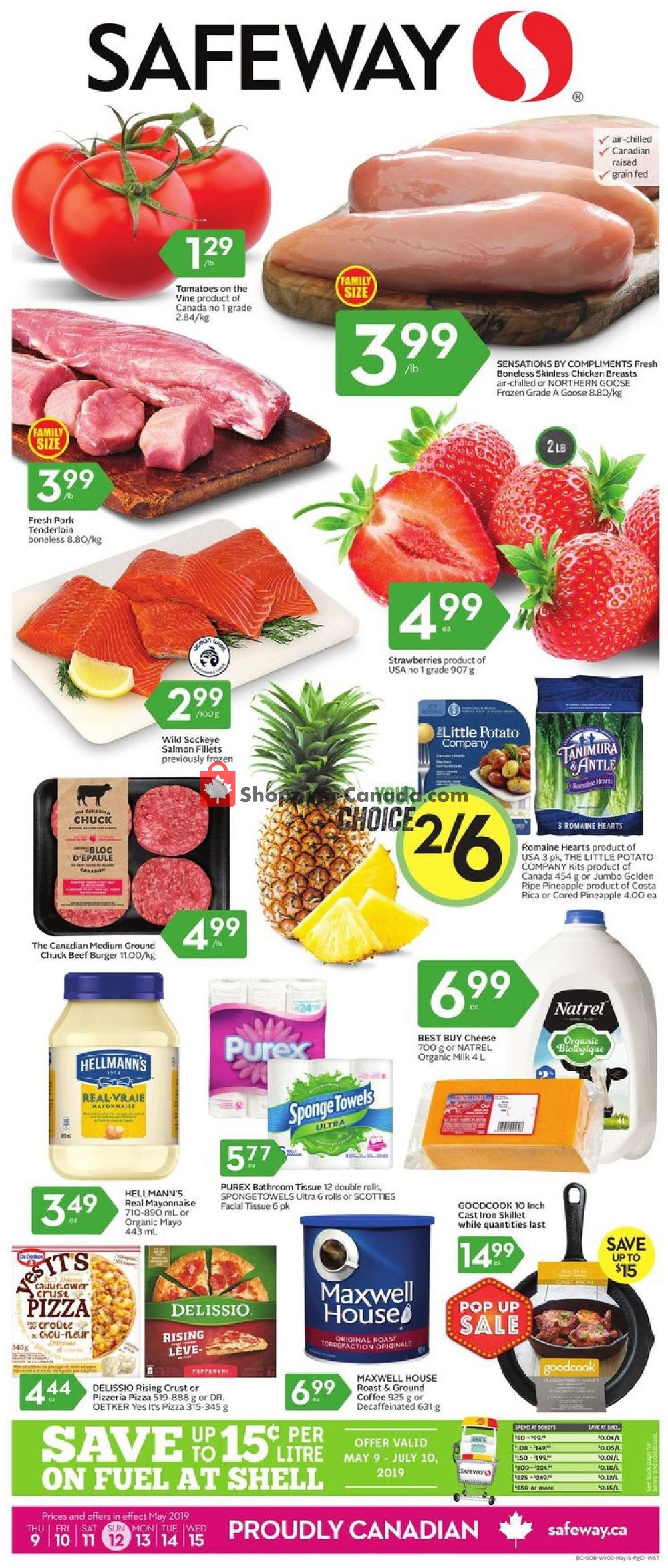 Safeway flyer from Thursday May 9, 2019 to Wednesday May 15, 2019 - page 1