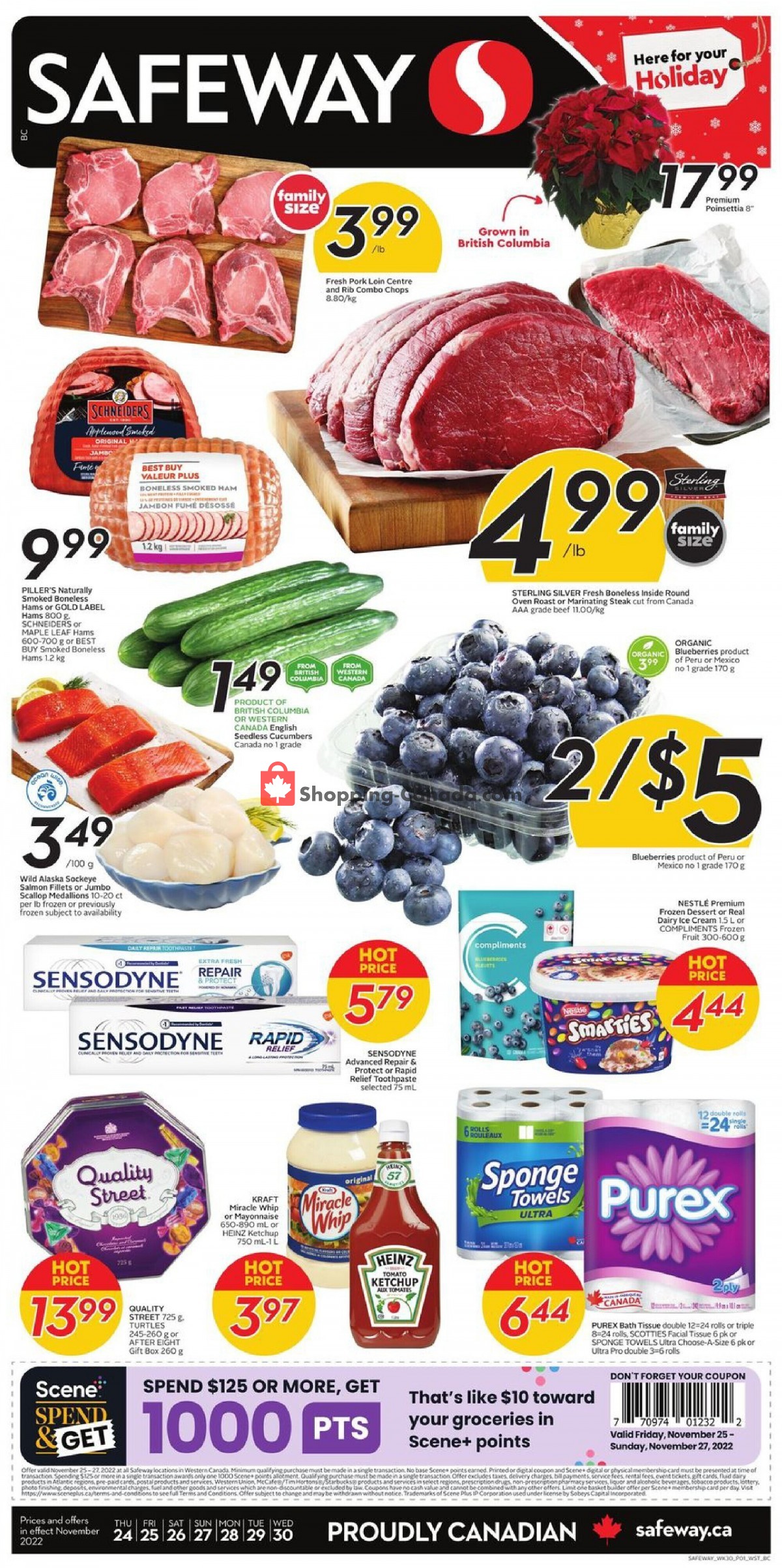 Safeway flyer from Thursday November 24, 2022 to Wednesday November 30, 2022 - page 1