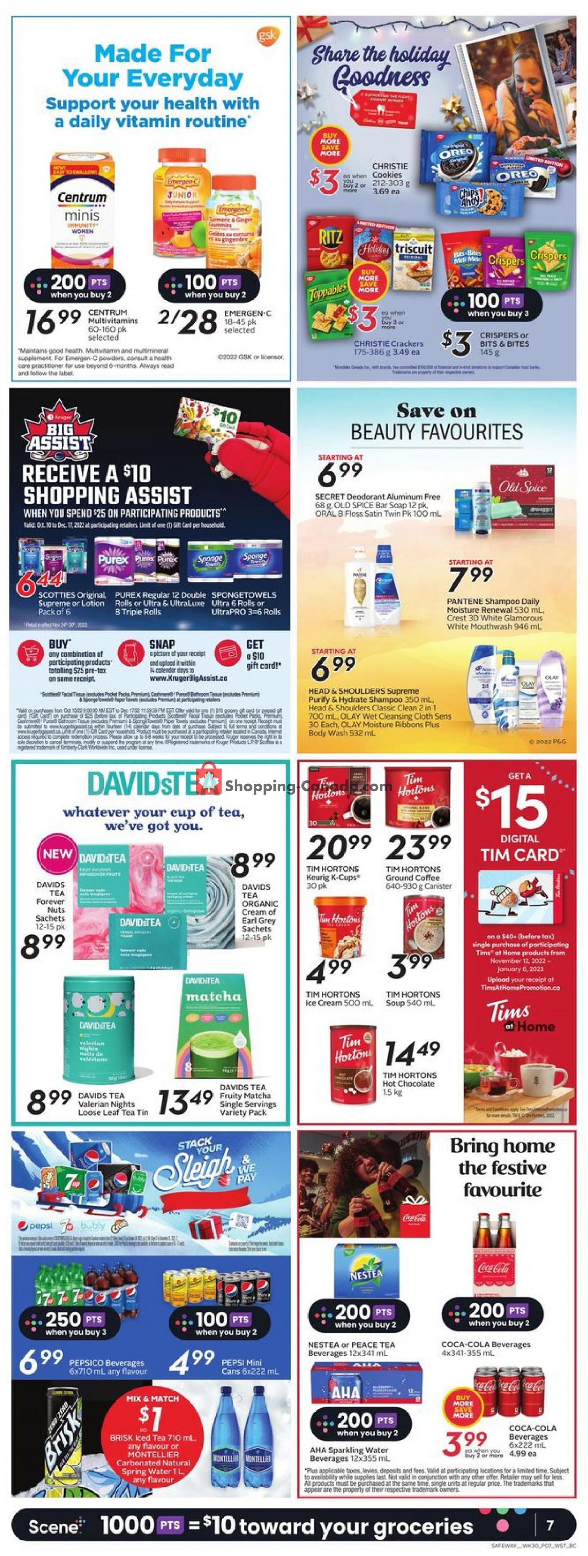 Safeway flyer from Thursday November 24, 2022 to Wednesday November 30, 2022 - page 10