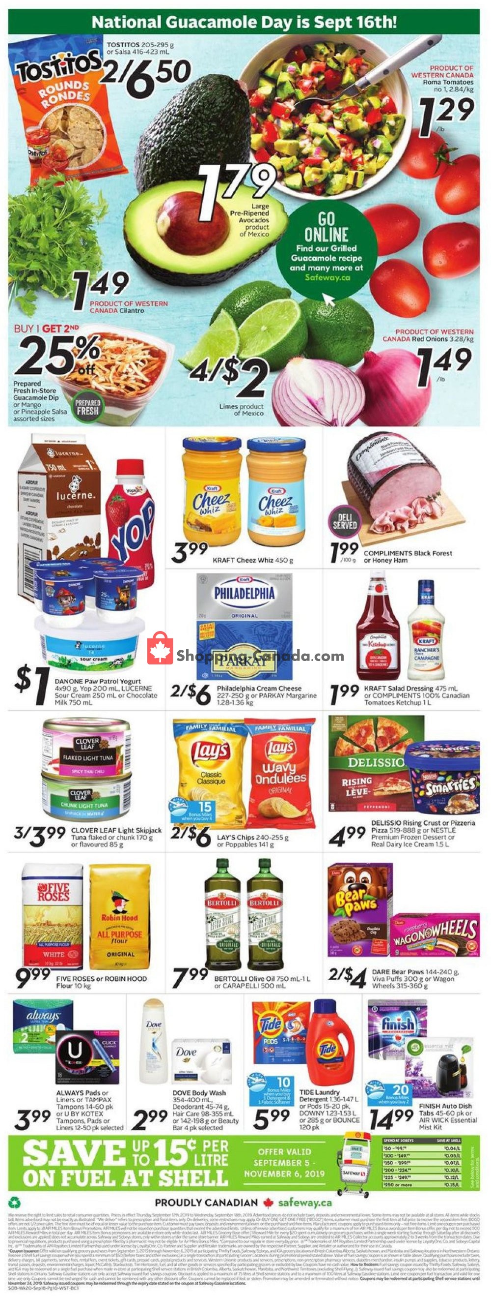 Safeway flyer from Thursday September 12, 2019 to Wednesday September 18, 2019 - page 15