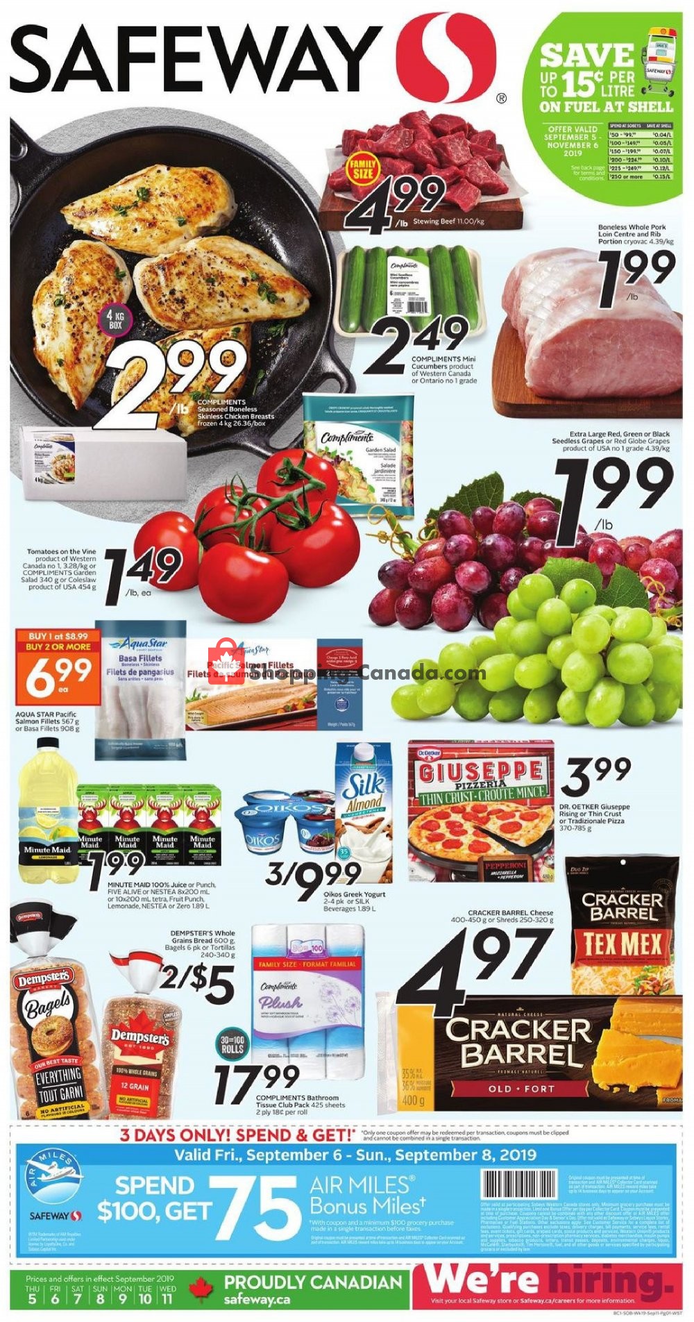 Safeway flyer from Thursday September 5, 2019 to Wednesday September 11, 2019 - page 1