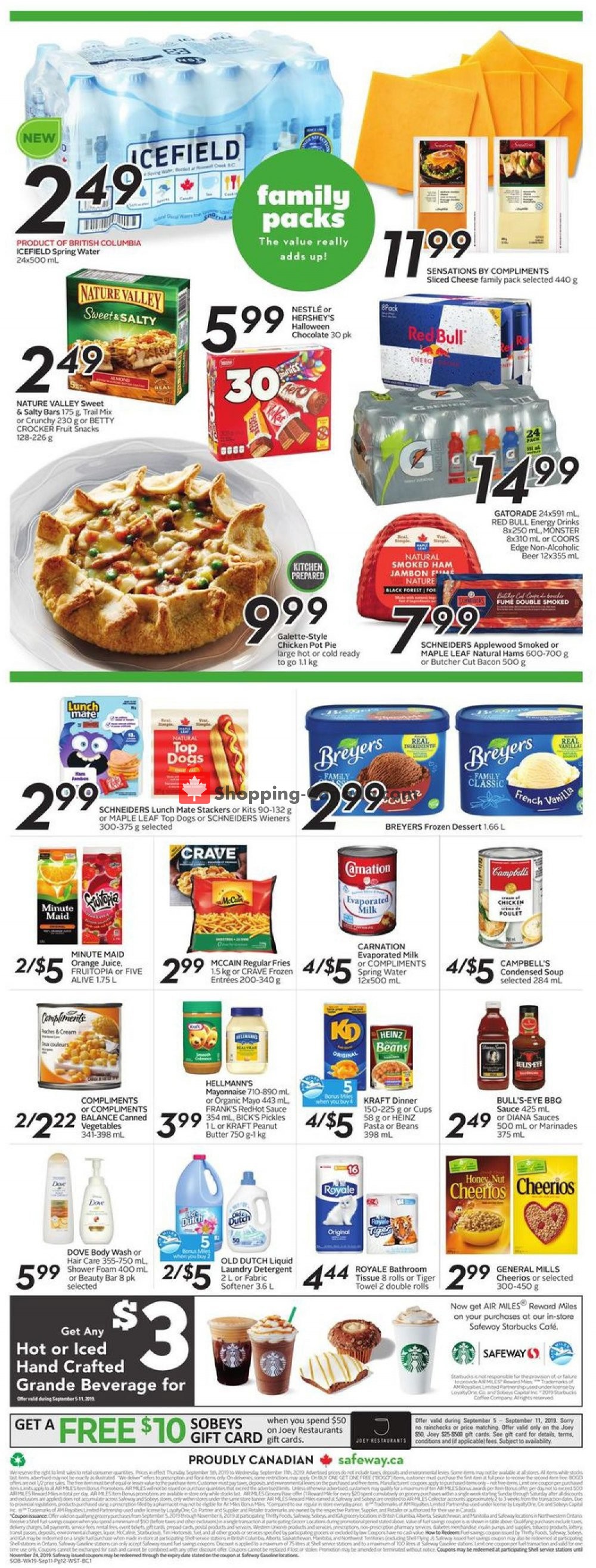 Safeway flyer from Thursday September 5, 2019 to Wednesday September 11, 2019 - page 15