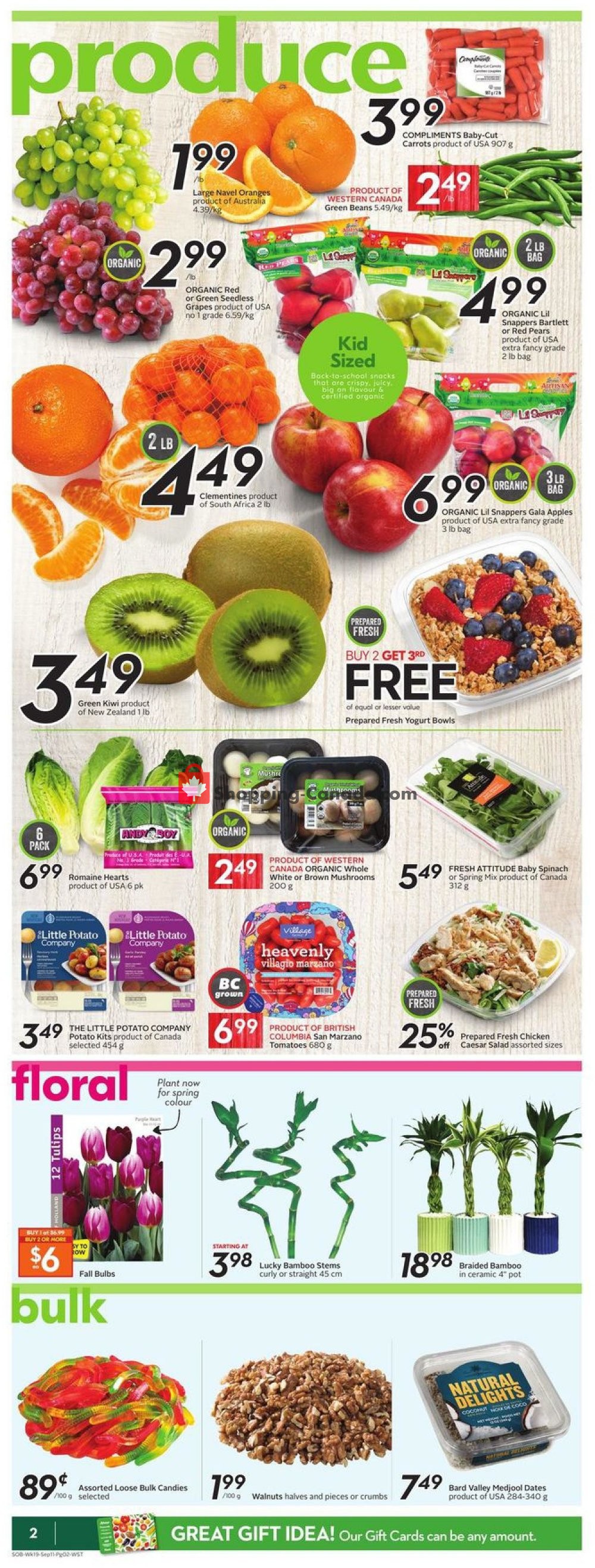 Safeway flyer from Thursday September 5, 2019 to Wednesday September 11, 2019 - page 2