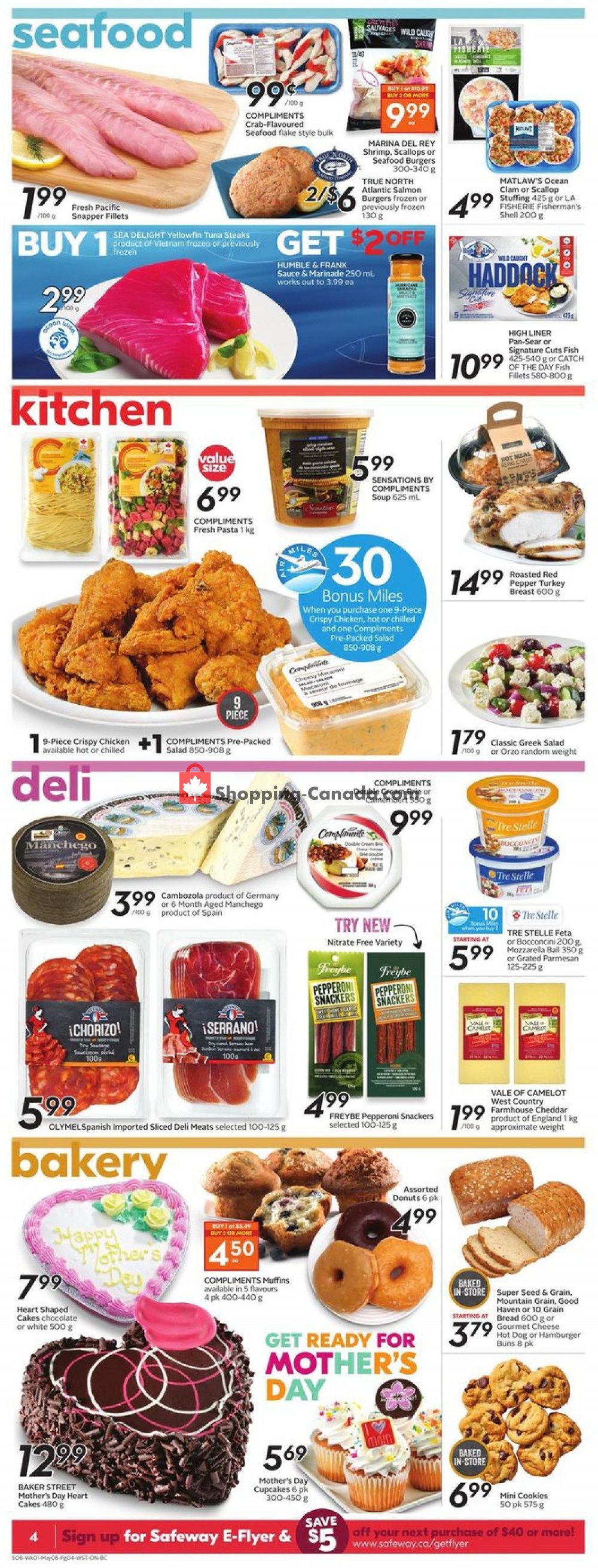 Safeway flyer from Thursday April 30, 2020 to Wednesday May 6, 2020 - page 5