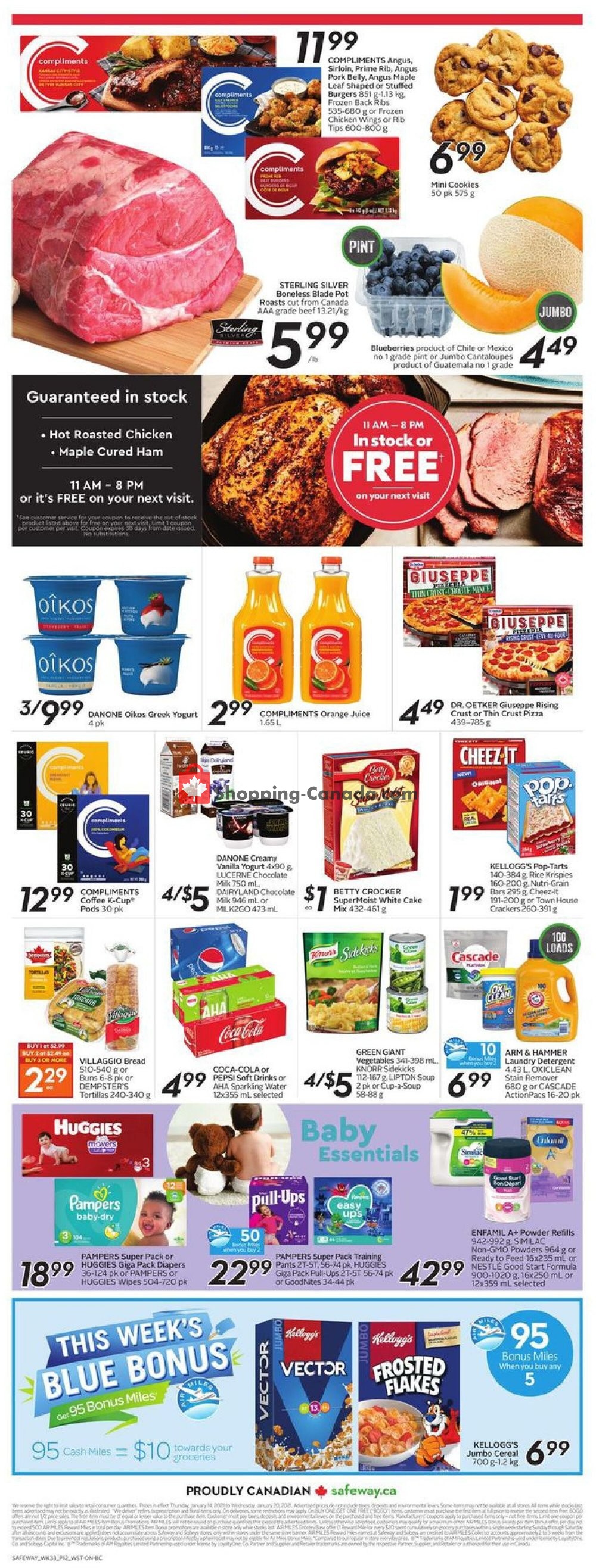Safeway flyer from Thursday January 14, 2021 to Wednesday January 20, 2021 - page 18