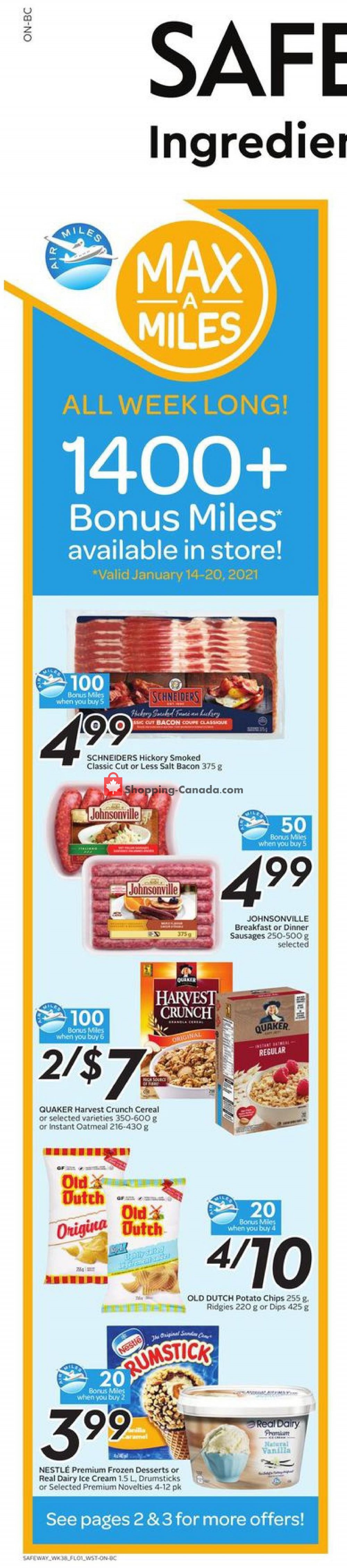 Safeway flyer from Thursday January 14, 2021 to Wednesday January 20, 2021 - page 2