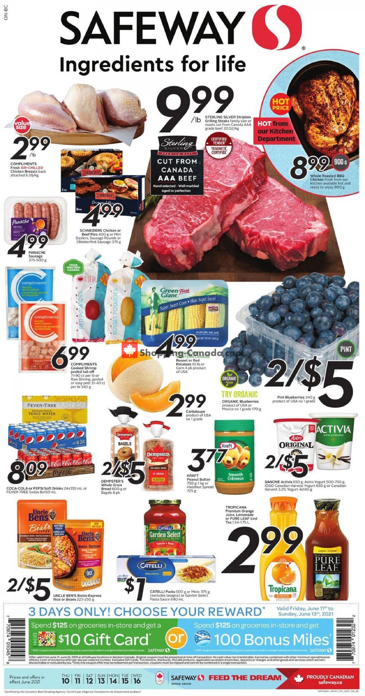 Safeway flyer from Thursday June 10, 2021 to Wednesday June 16, 2021 - page 1