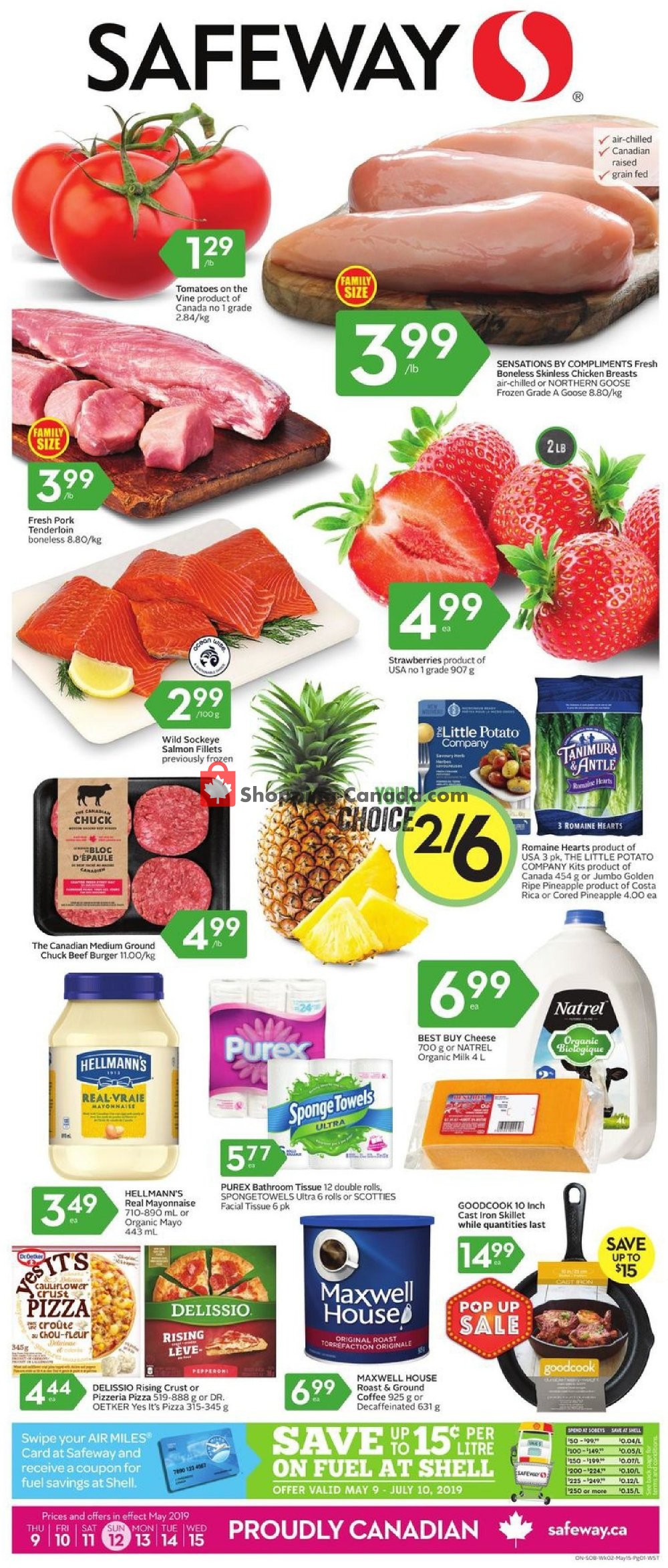 Safeway flyer from Thursday May 9, 2019 to Wednesday May 15, 2019 - page 1