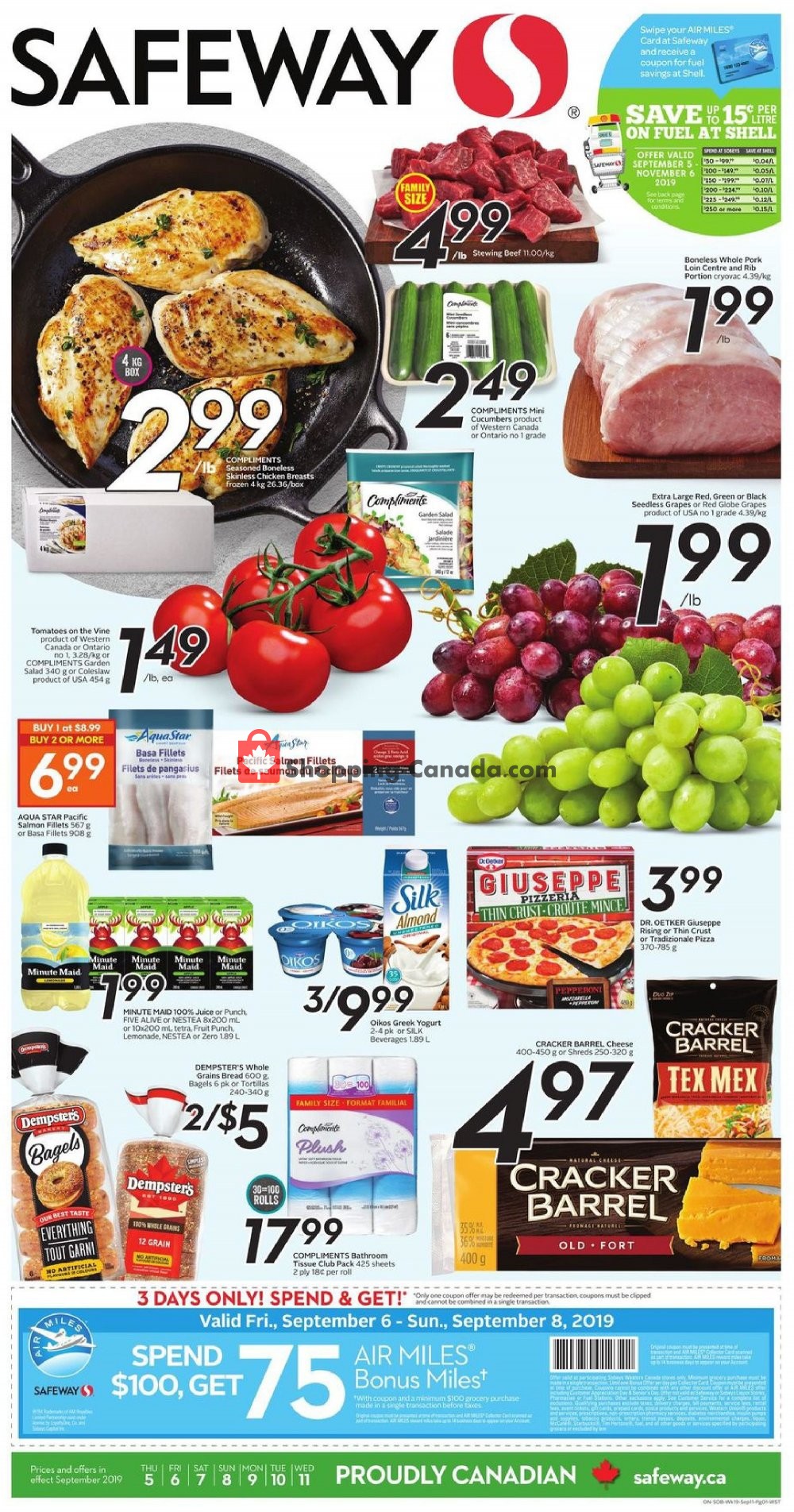 Safeway flyer from Thursday September 5, 2019 to Wednesday September 11, 2019 - page 1
