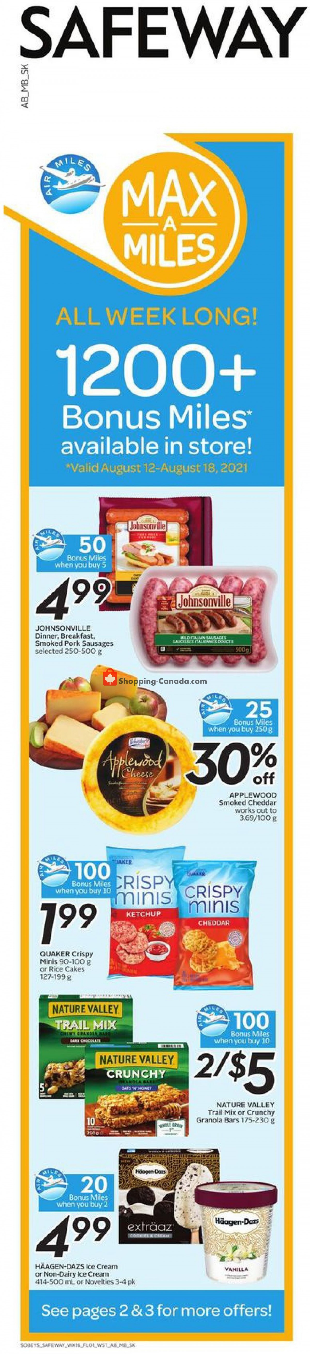 Safeway flyer from Thursday August 12, 2021 to Wednesday August 18, 2021 - page 2