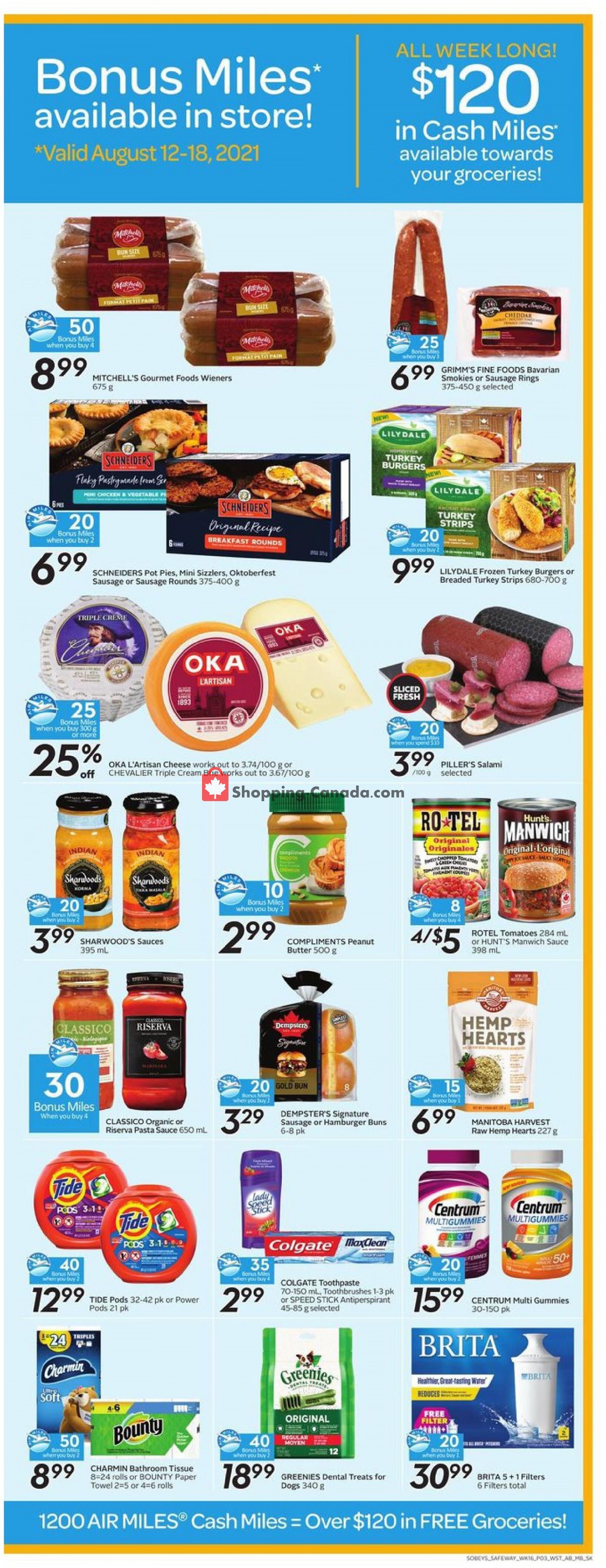 Safeway flyer from Thursday August 12, 2021 to Wednesday August 18, 2021 - page 6