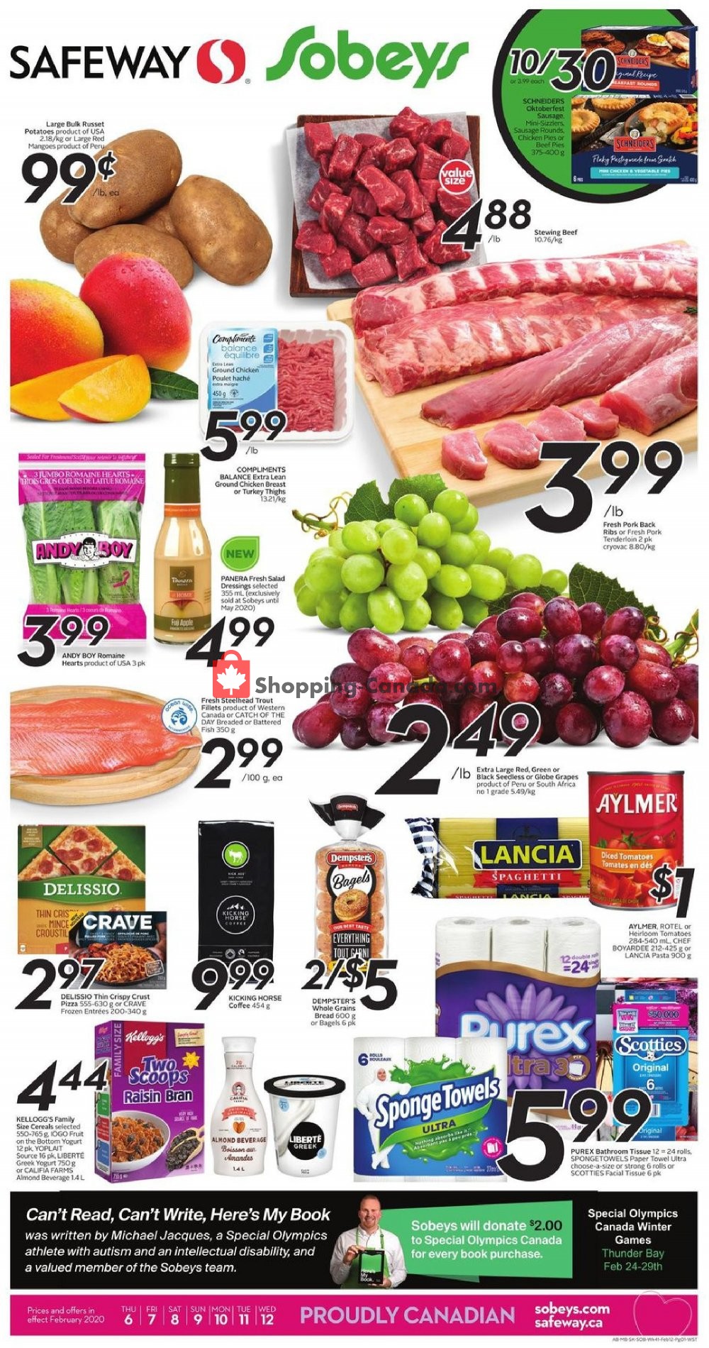 Safeway flyer from Thursday February 6, 2020 to Wednesday February 12, 2020 - page 1