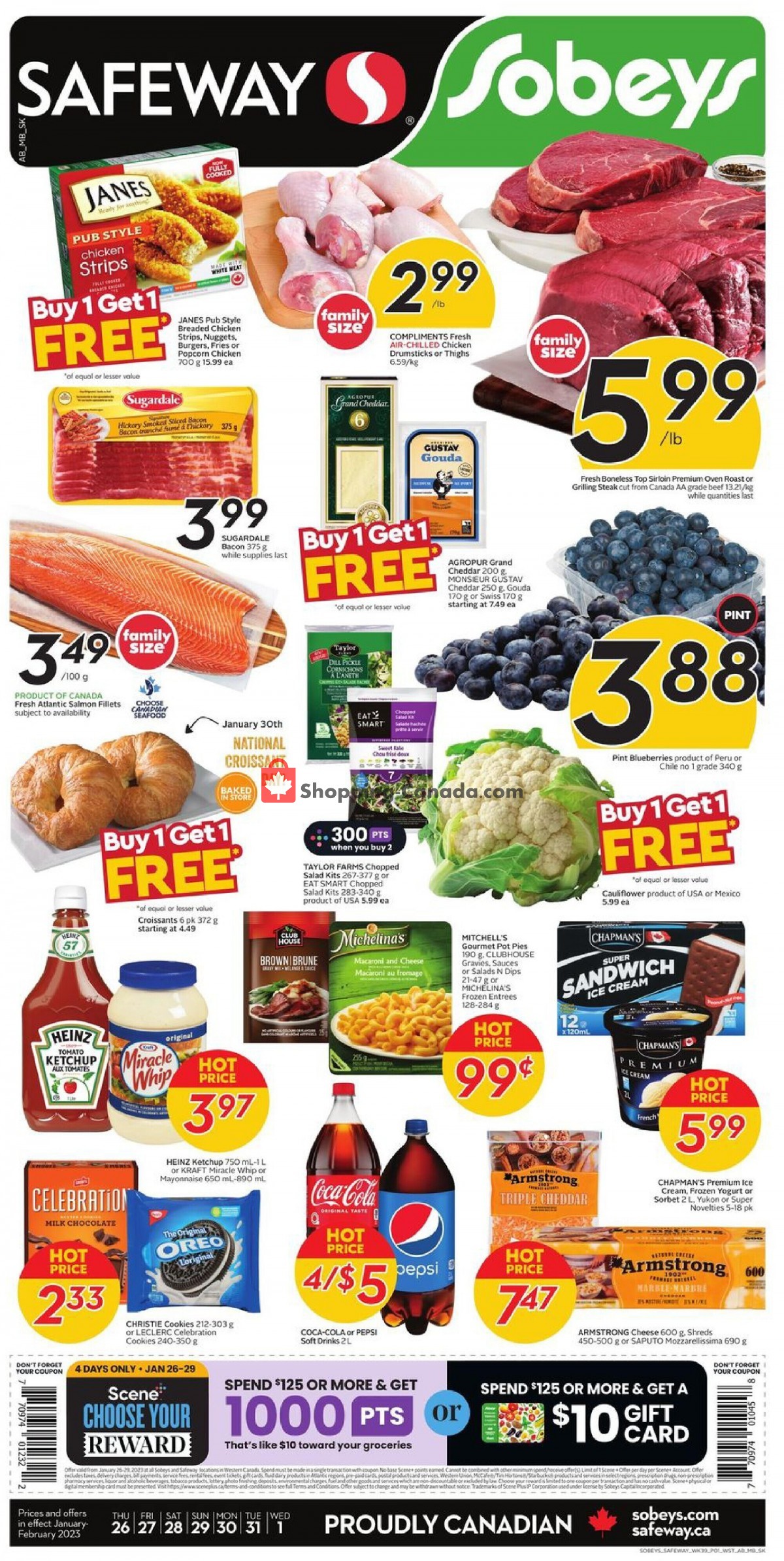 Safeway flyer from Thursday January 26, 2023 to Wednesday February 1, 2023 - page 1
