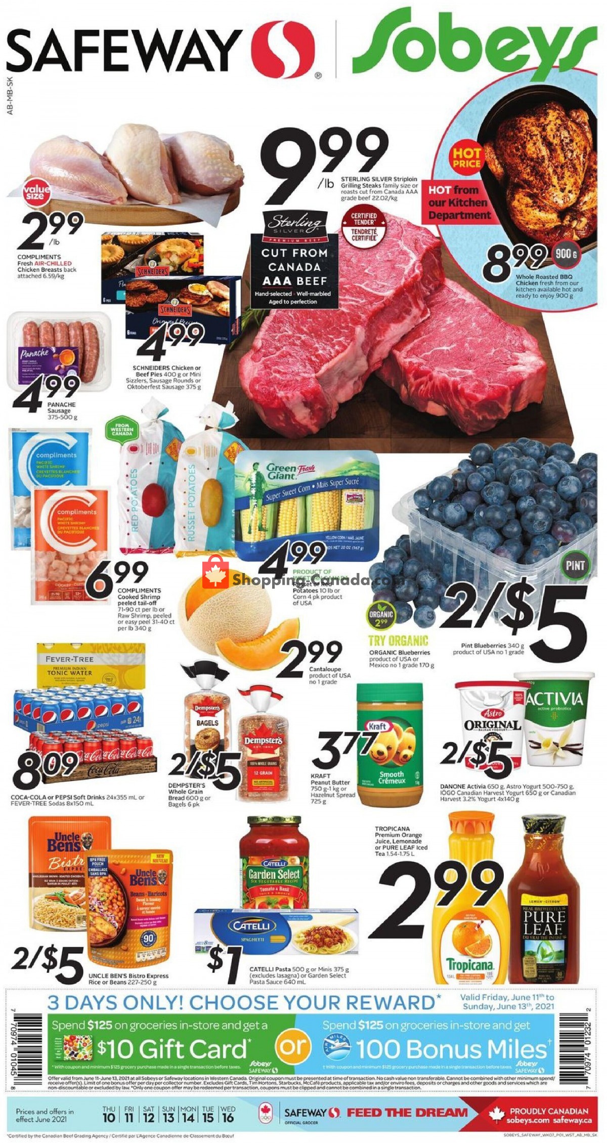 Safeway flyer from Thursday June 10, 2021 to Wednesday June 16, 2021 - page 1