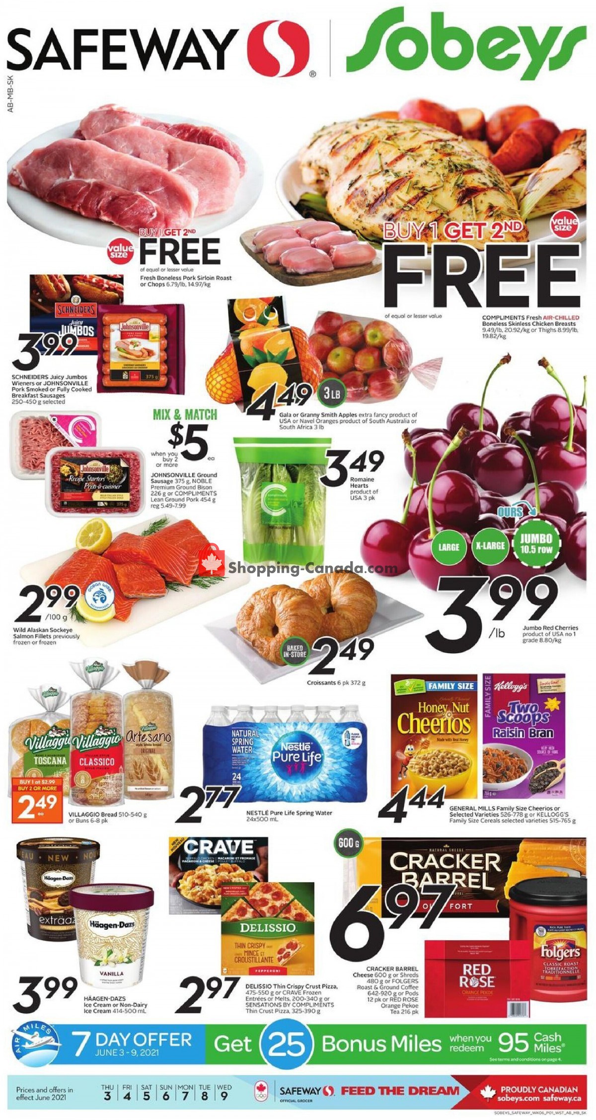 Safeway flyer from Thursday June 3, 2021 to Wednesday June 9, 2021 - page 1