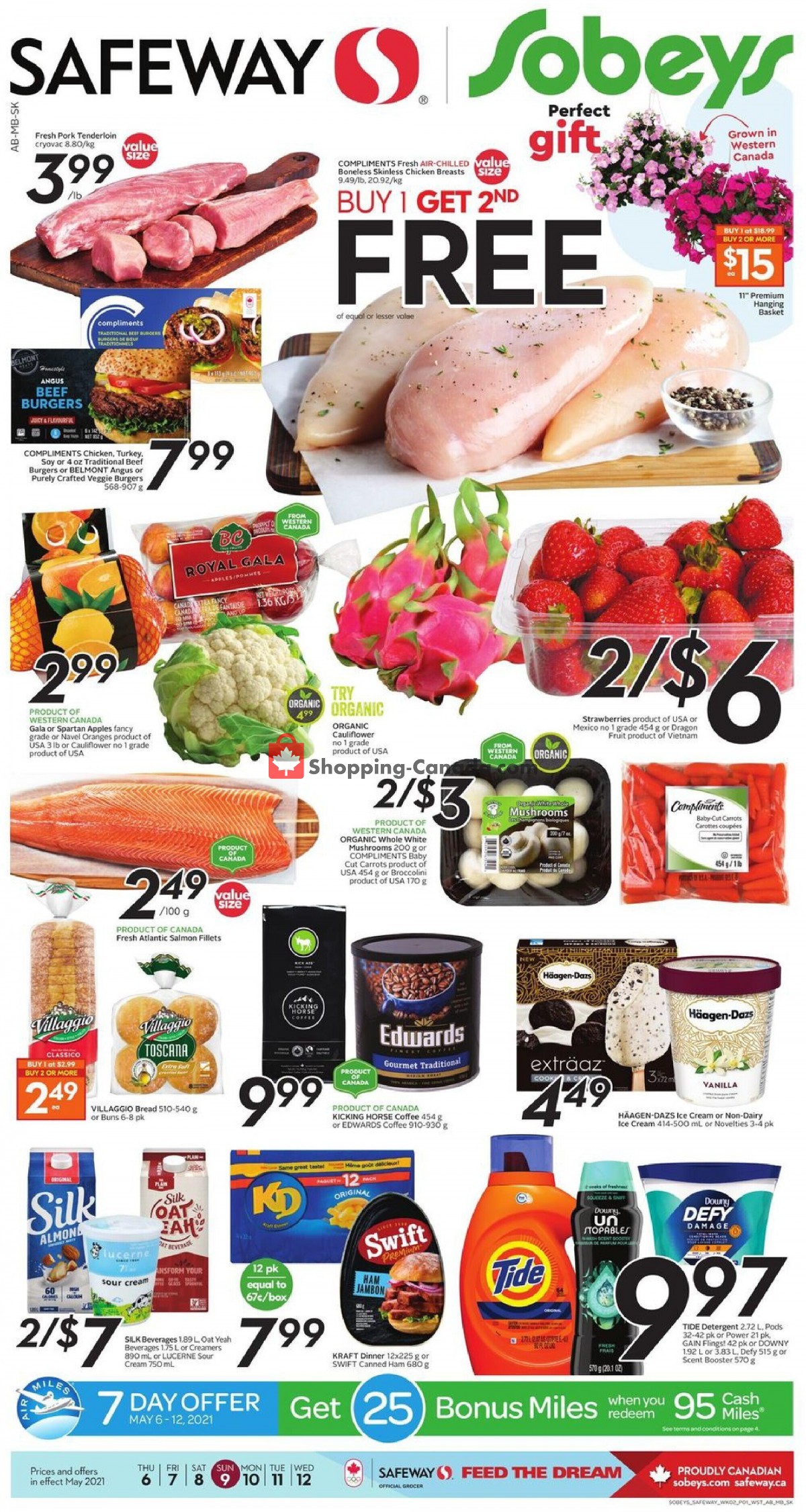 Safeway flyer from Thursday May 6, 2021 to Wednesday May 12, 2021 - page 1