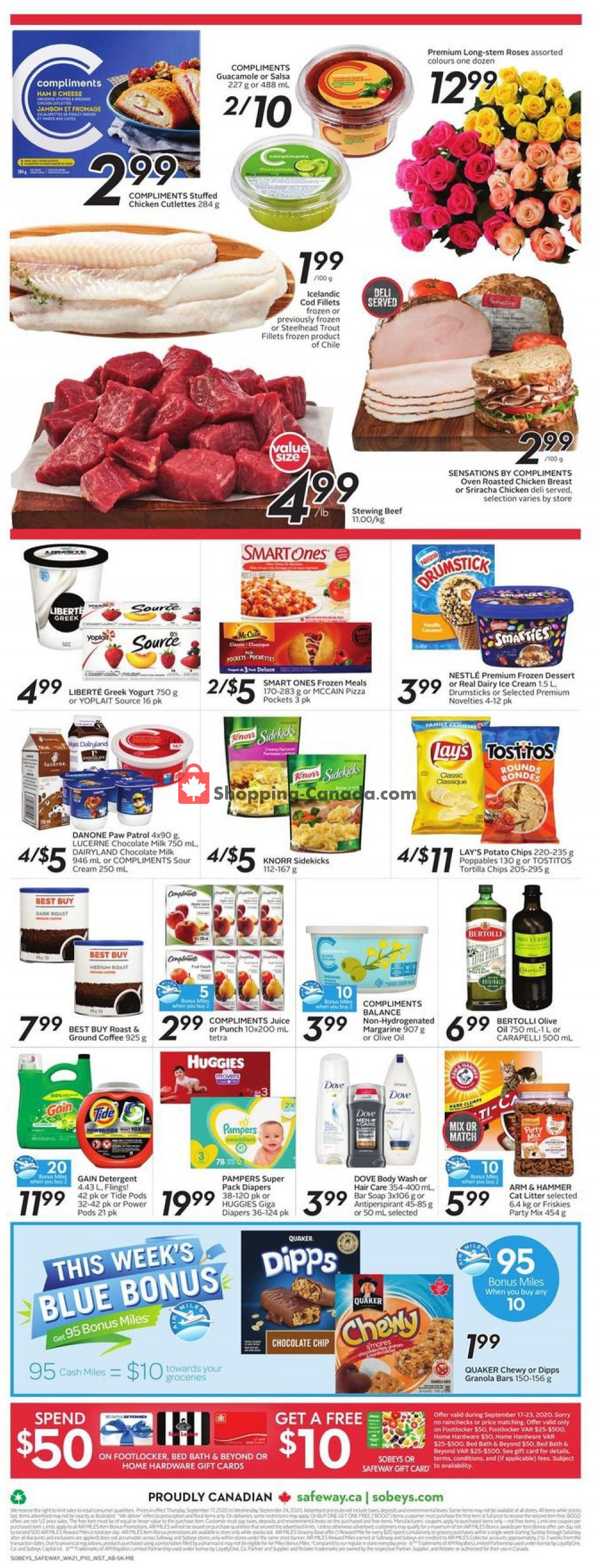 Safeway Canada, flyer (Special Offer West) September 17