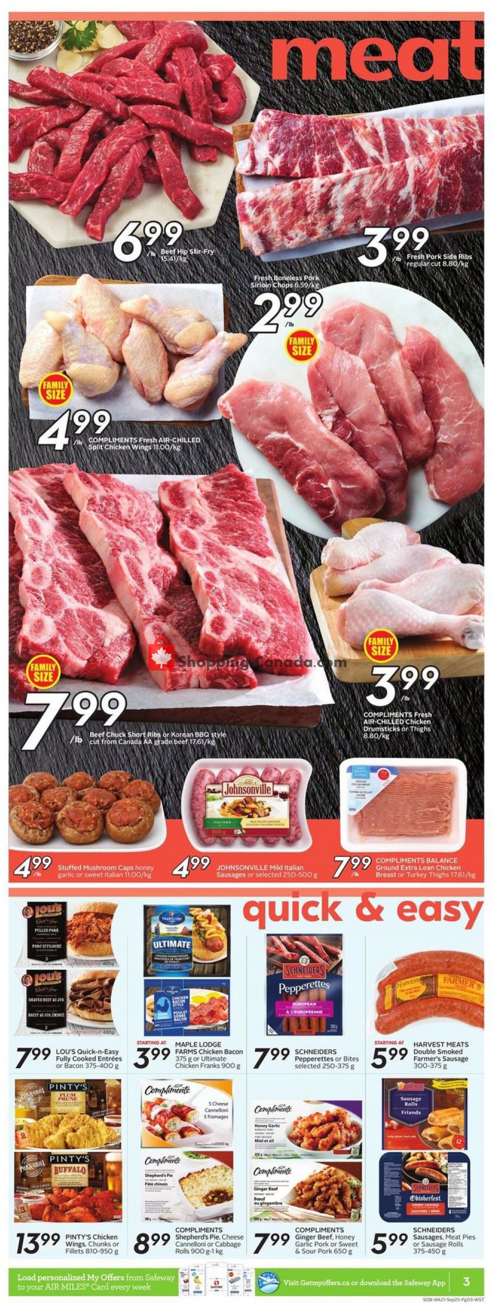 Safeway flyer from Thursday September 19, 2019 to Wednesday September 25, 2019 - page 3