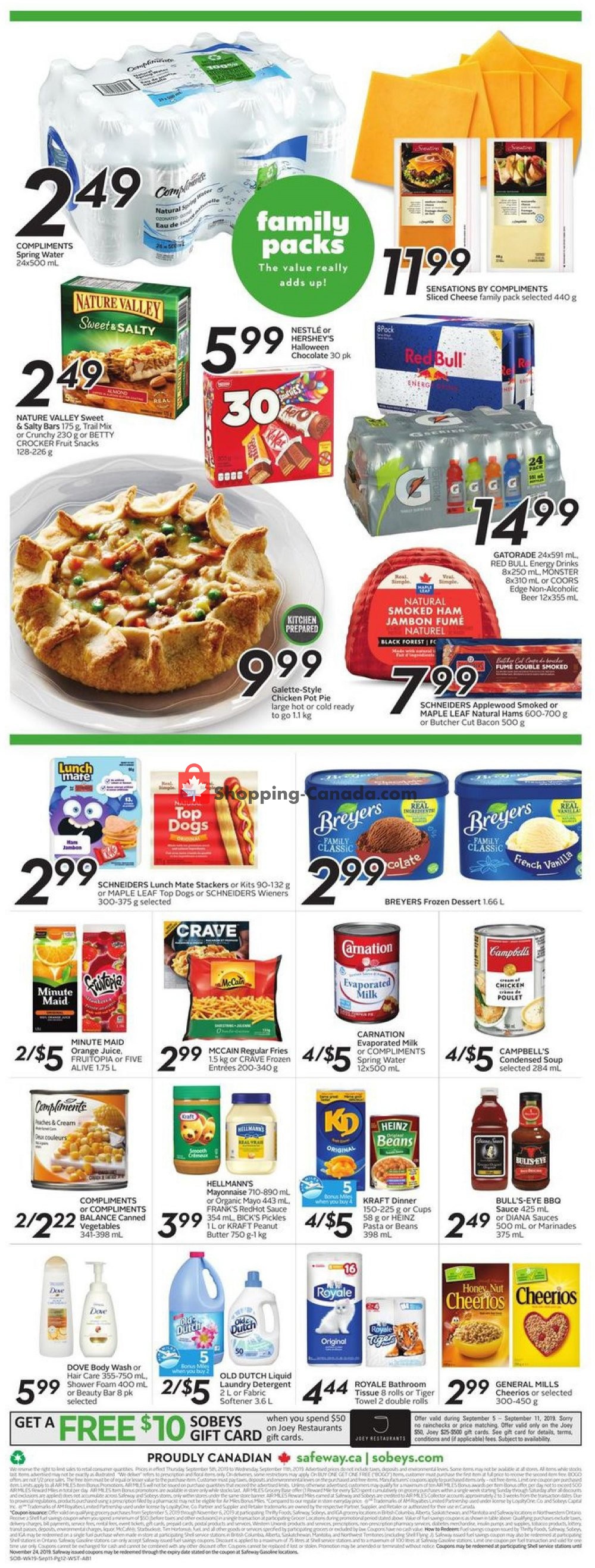 Safeway flyer from Thursday September 5, 2019 to Wednesday September 11, 2019 - page 15