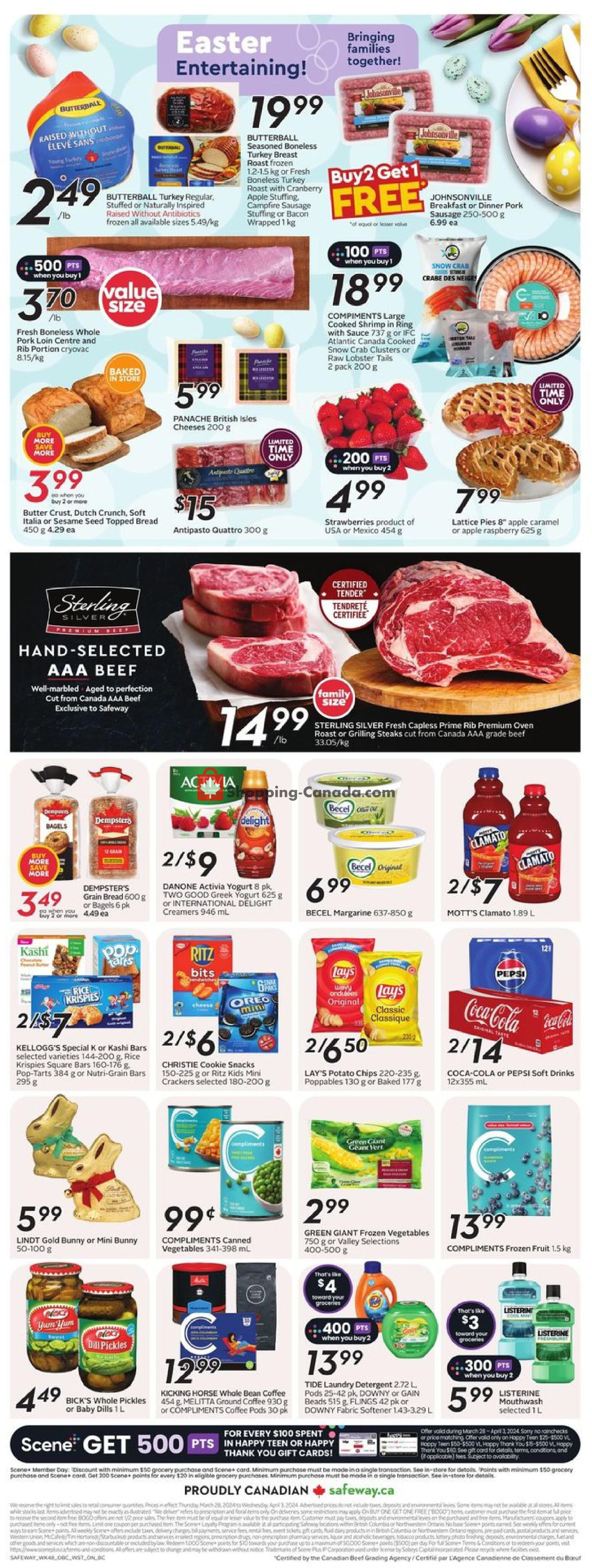 Safeway flyer from Thursday March 28, 2024 to Wednesday April 3, 2024 - page 4