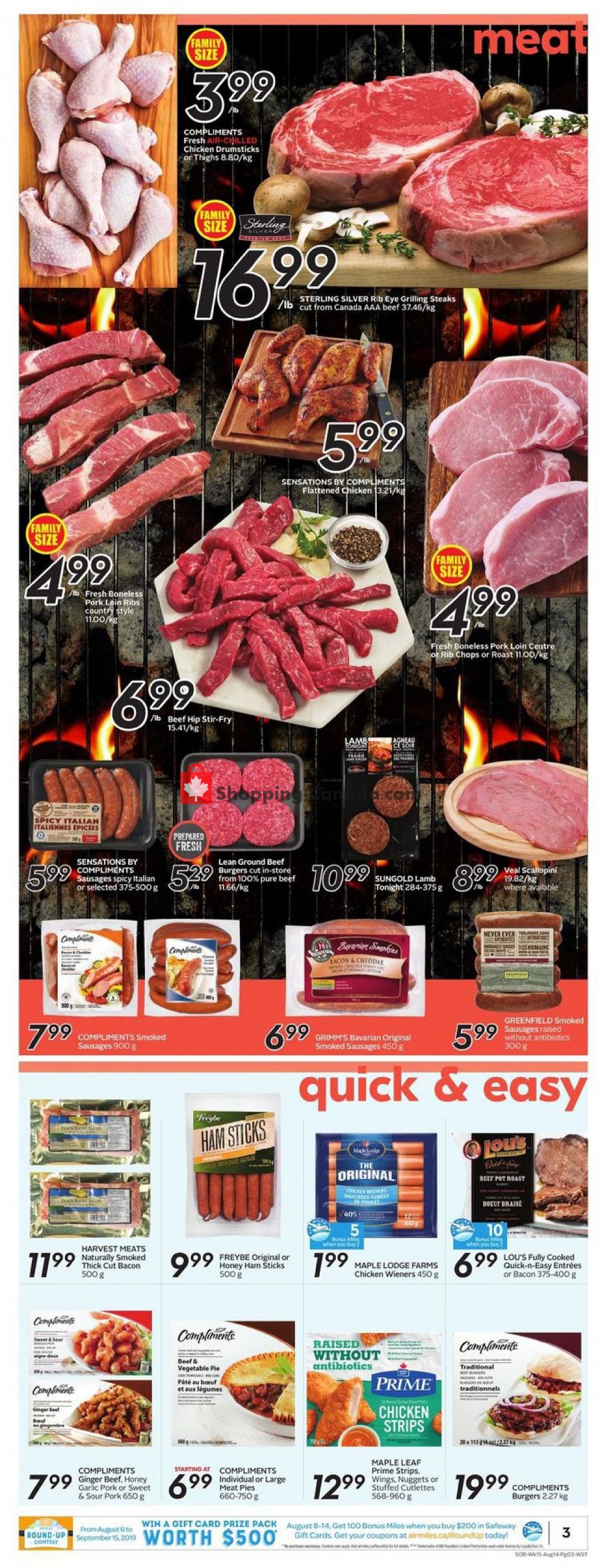 Safeway flyer from Thursday August 8, 2019 to Wednesday August 14, 2019 - page 3