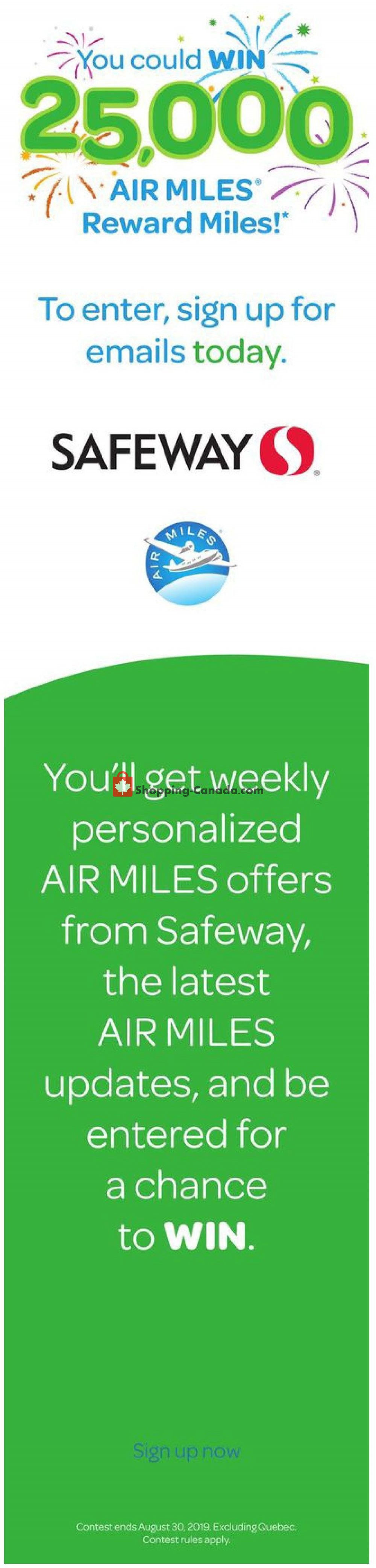 Safeway flyer from Thursday August 8, 2019 to Wednesday August 14, 2019 - page 7