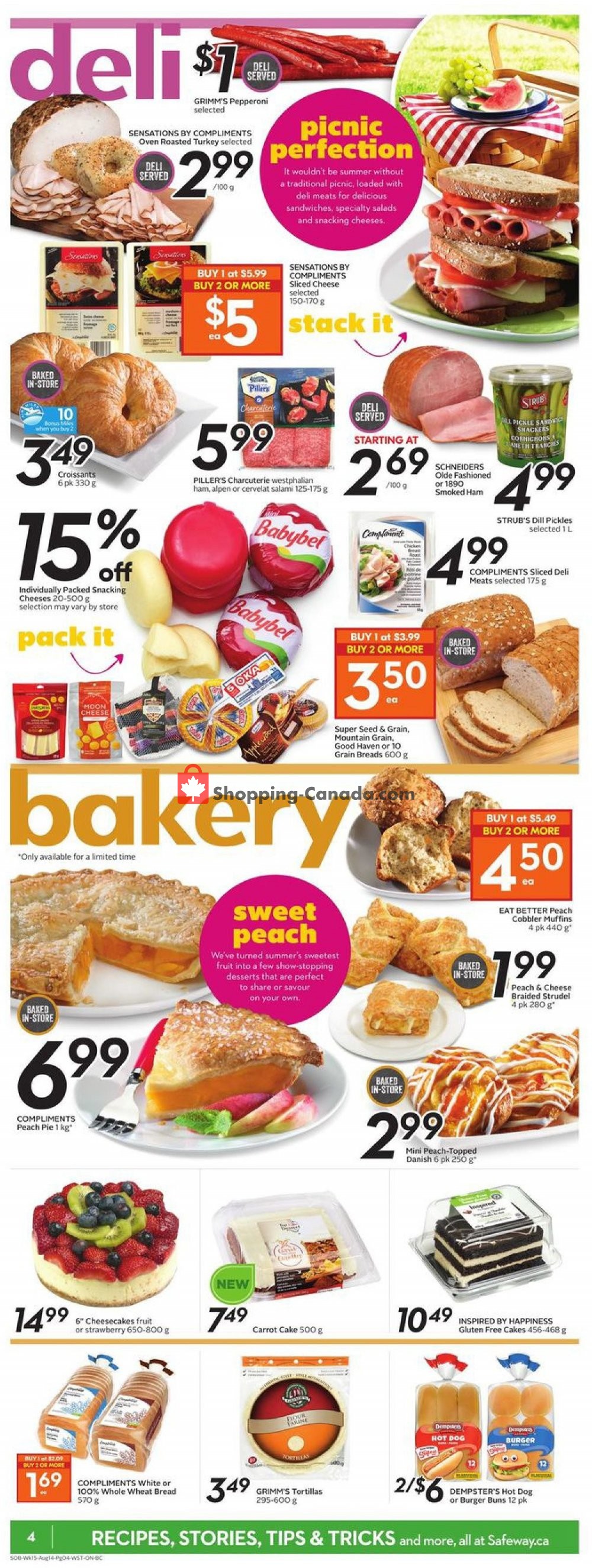 Safeway flyer from Thursday August 8, 2019 to Wednesday August 14, 2019 - page 4