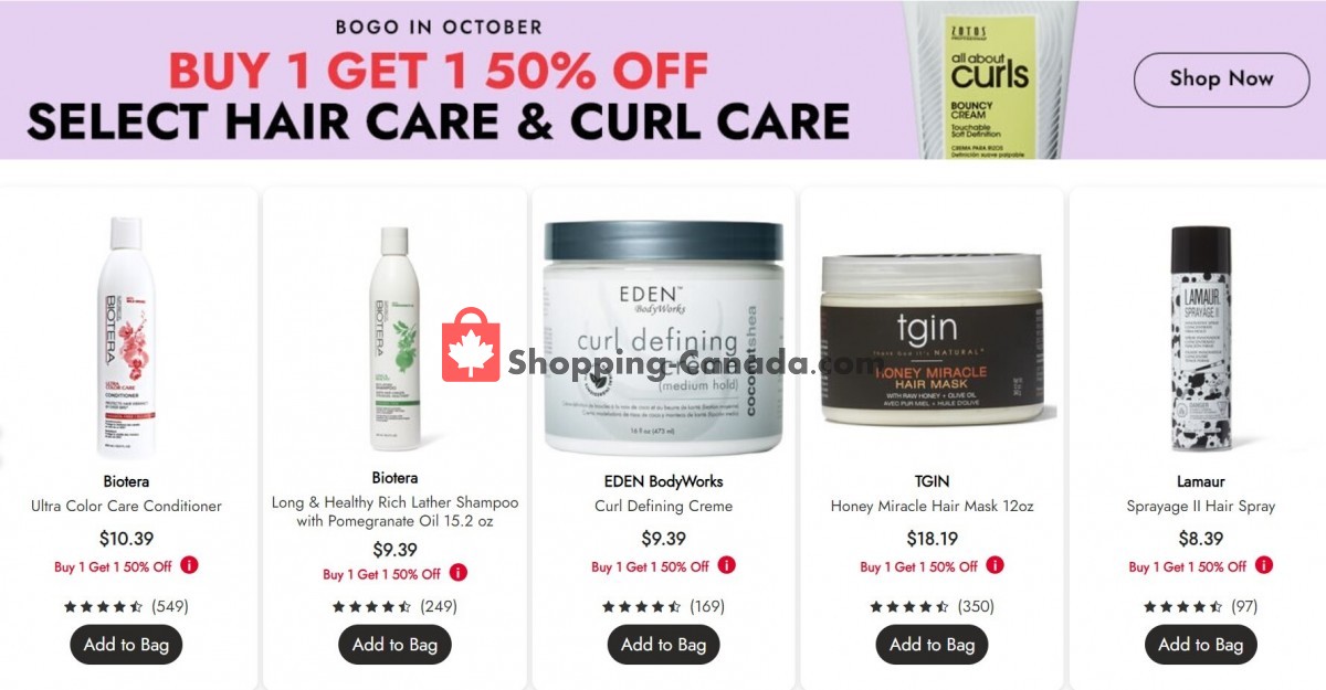 Sally Beauty flyer from Tuesday October 5, 2021 to Monday October 11, 2021 - page 1