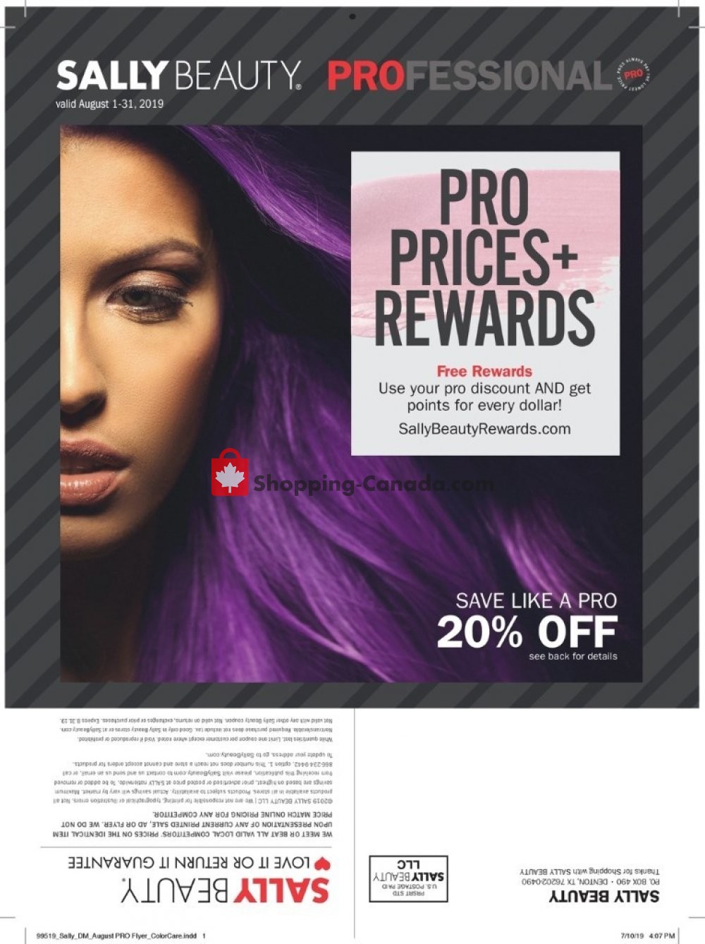Sally Beauty flyer from Thursday August 1, 2019 to Saturday August 31, 2019 - page 1