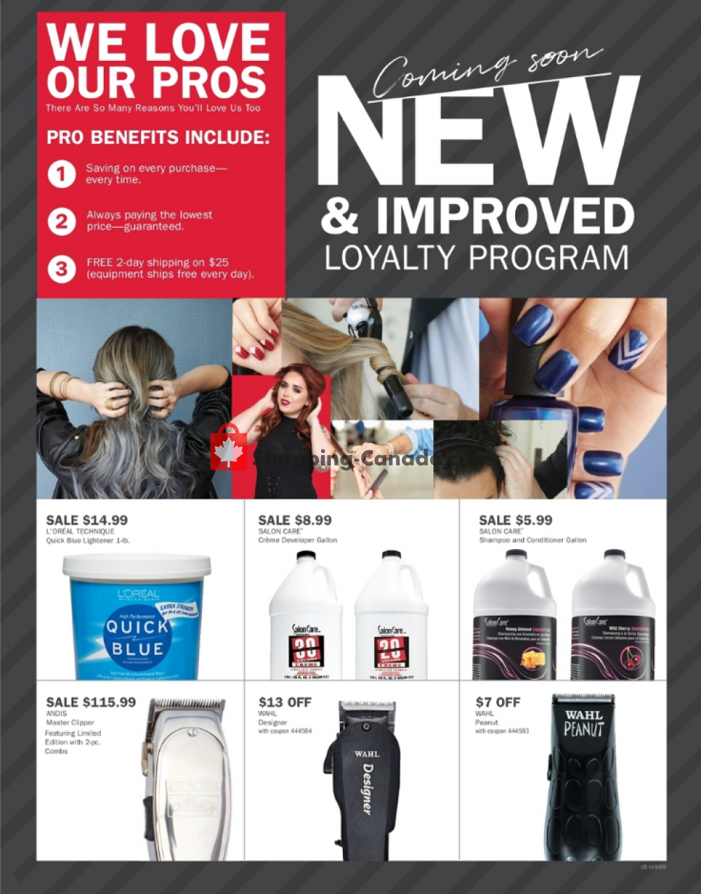 Sally Beauty Canada, flyer Professional October 1 October 31, 2018