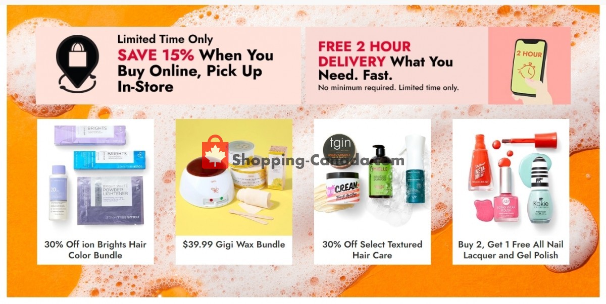 Sally Beauty Canada, flyer (Savings Deal) June 29 July 5, 2022