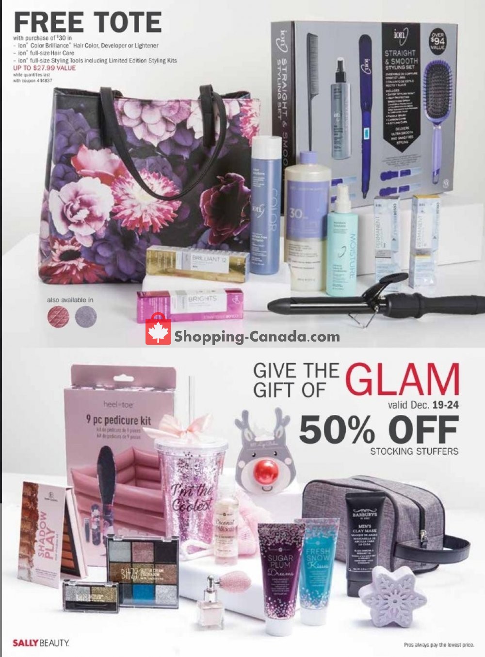 Sally Beauty Canada, flyer (Savings to Get you Ready) December 1