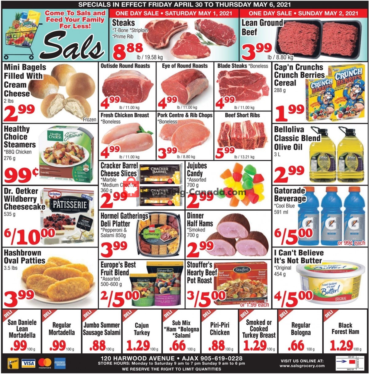 Sal's Grocery flyer from Friday April 30, 2021 to Thursday May 6, 2021 - page 1
