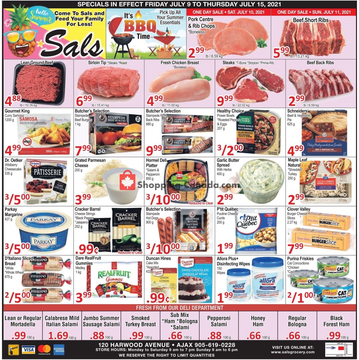 Sal's Grocery flyer from Friday July 9, 2021 to Thursday July 15, 2021 - page 1