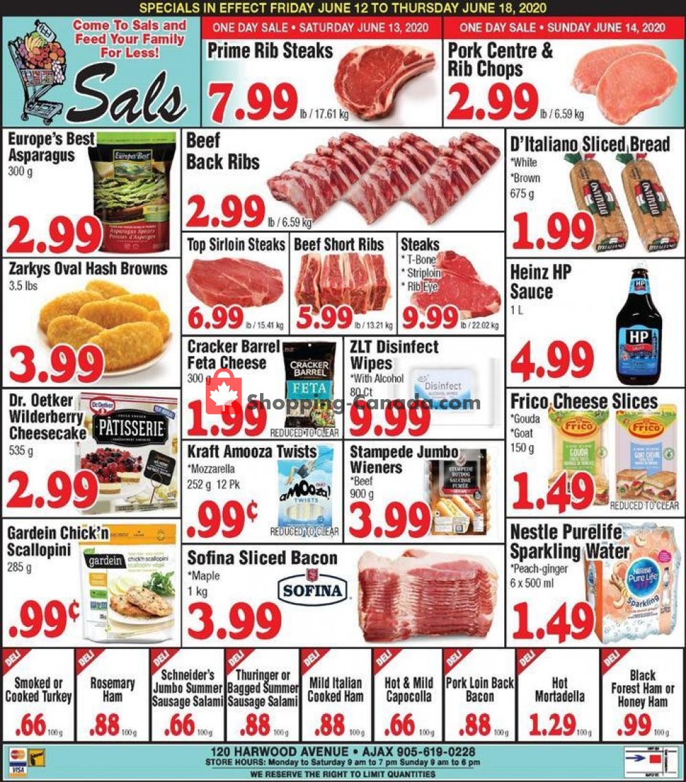 Sal's Grocery Canada, flyer (Special Offer) June 12 June 18, 2020