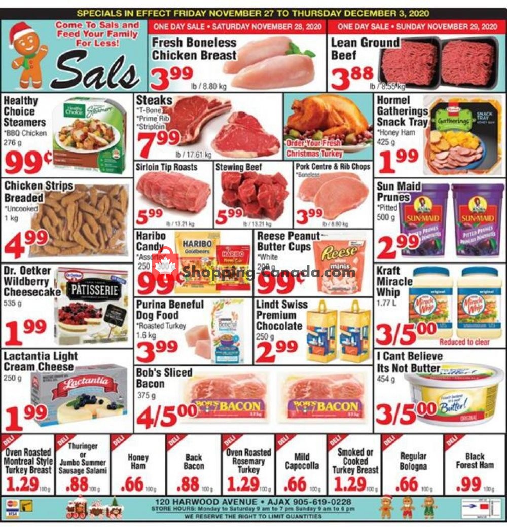 Sal's Grocery Canada, flyer - (Special Offer): November 27 ...