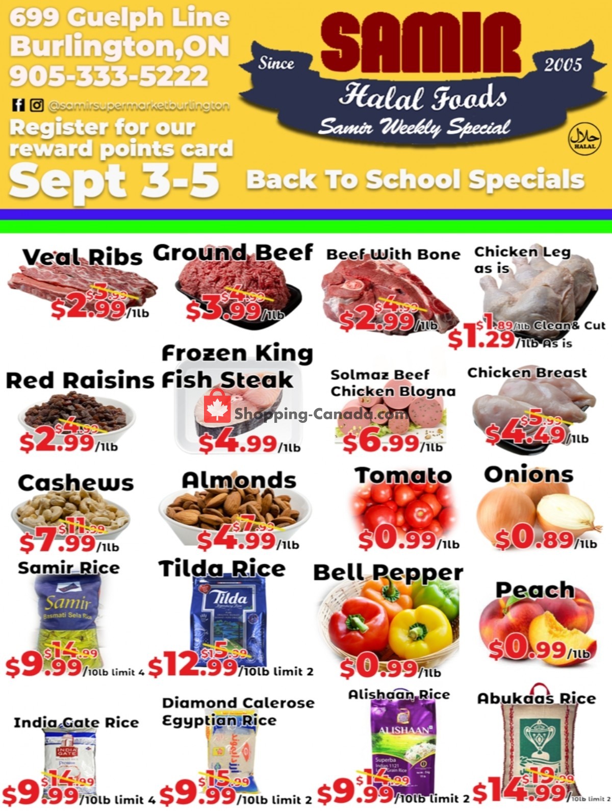 Samir Supermarket flyer from Friday September 3, 2021 to Sunday September 5, 2021 - page 1