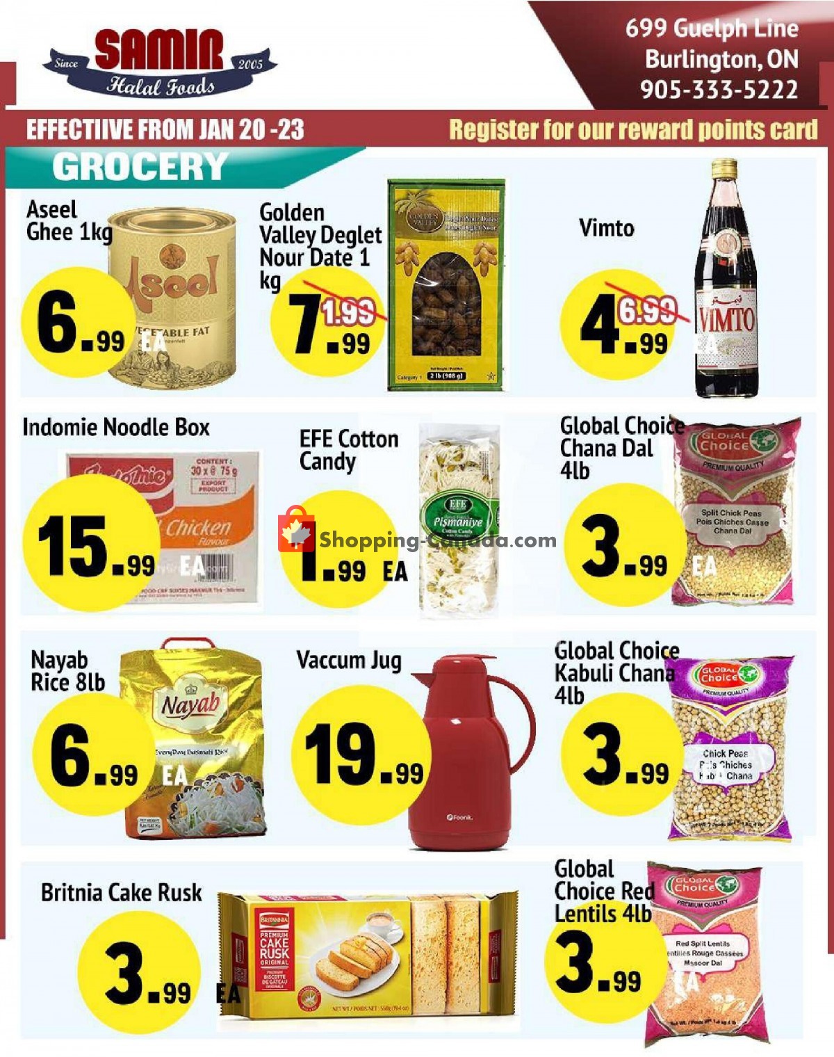 Samir Supermarket flyer from Friday January 20, 2023 to Monday January 23, 2023 - page 1