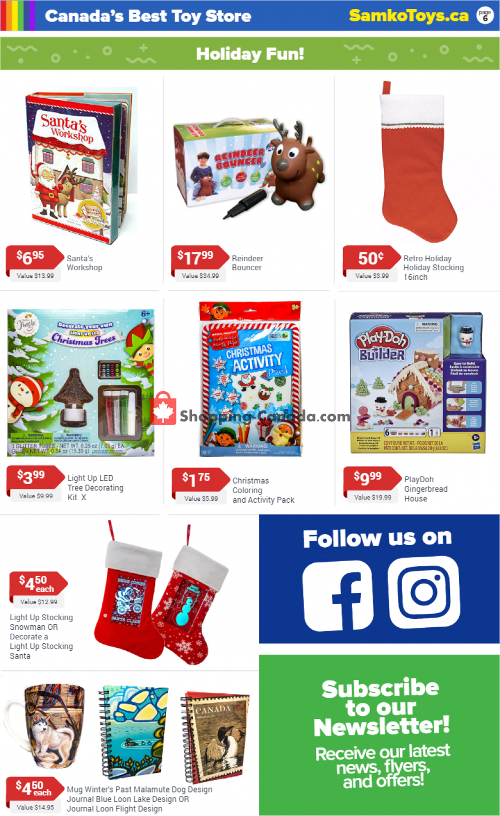 Samko and Miko Toy Warehouse Canada, flyer (Canada's Best Deals On