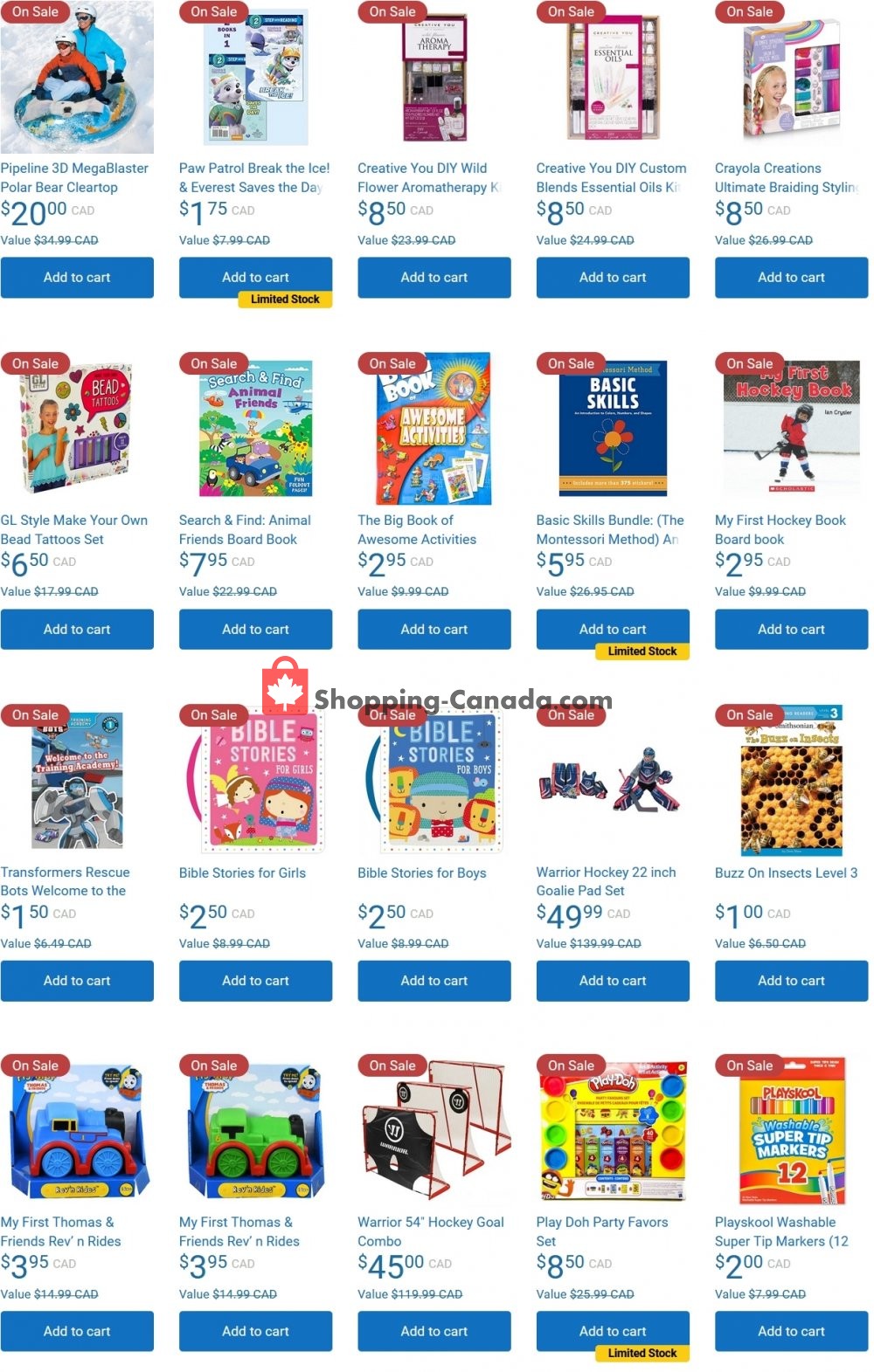 Samko and Miko Toy Warehouse Canada, flyer (Hot Offers) January 18