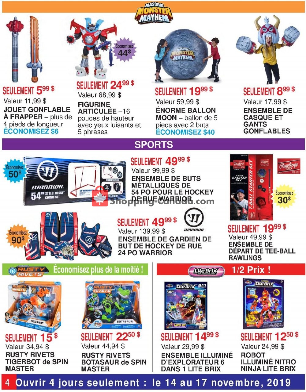 Samko and Miko Toy Warehouse flyer from Thursday November 14, 2019 to Sunday November 17, 2019 - page 4