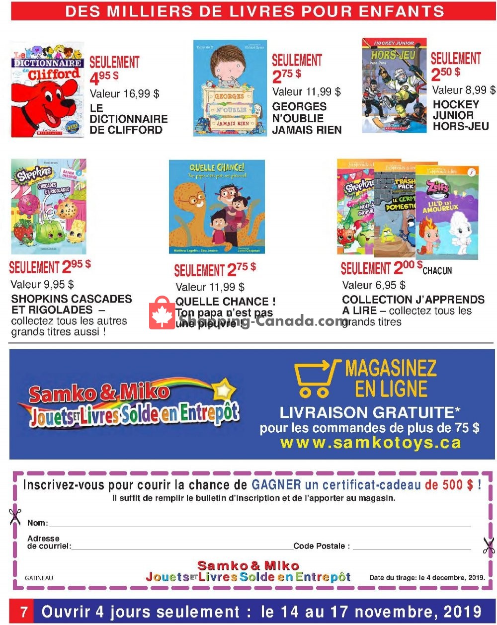 Samko and Miko Toy Warehouse flyer from Thursday November 14, 2019 to Sunday November 17, 2019 - page 7
