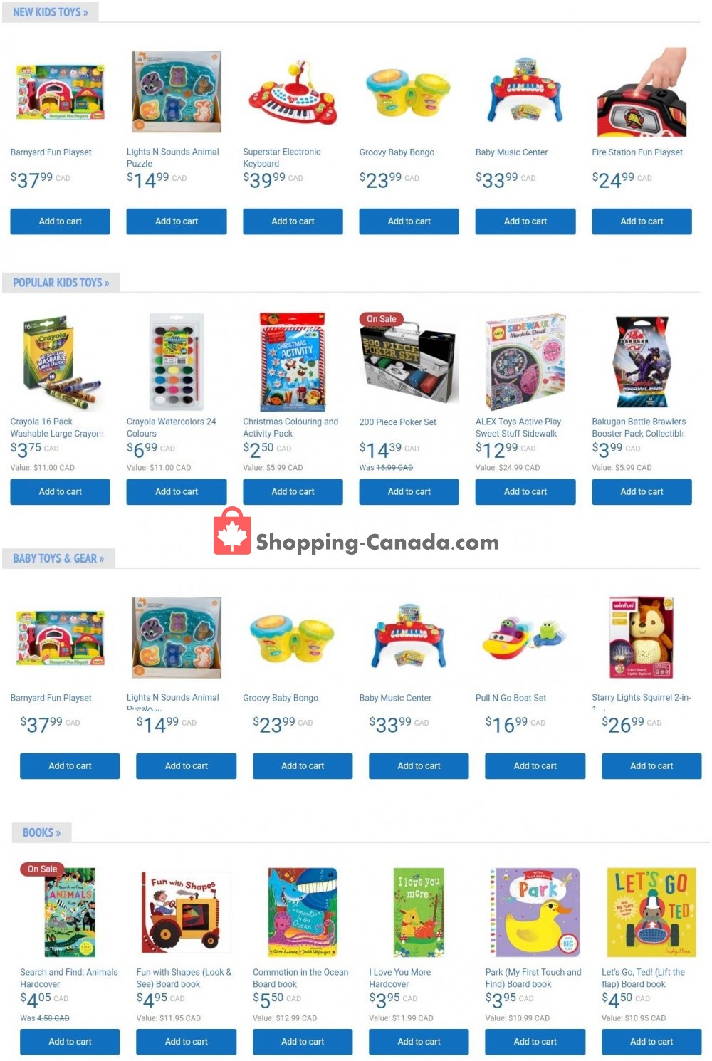 Samko and Miko Toy Warehouse Canada, flyer (Special Offer) January 4
